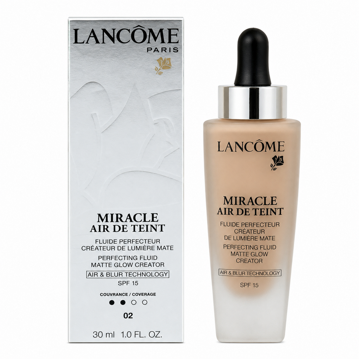 Lancome MIracle Air de Teint Fluid 02 LYS ROSE