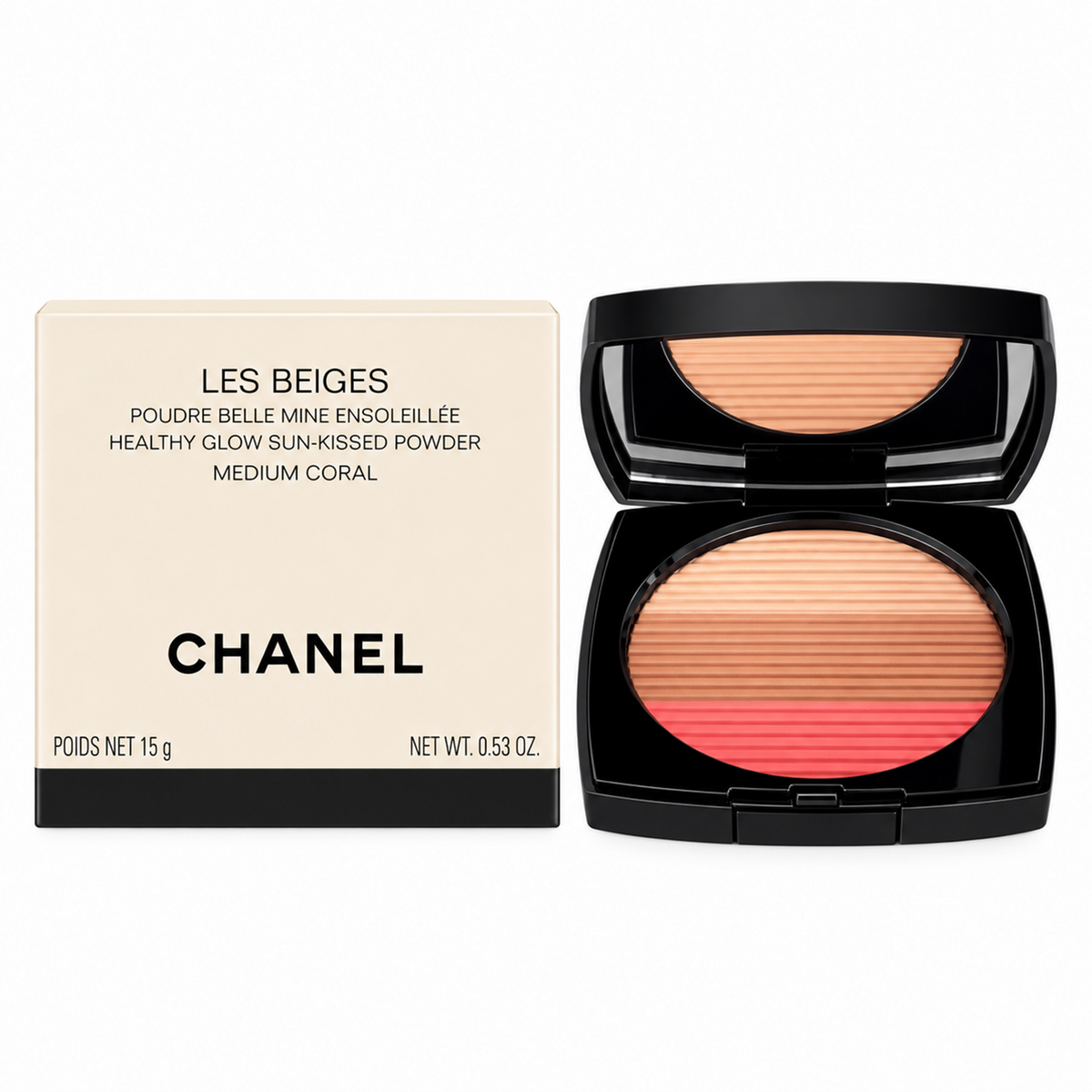Chanel Les Beiges Poudre Belle Mine Ensoleillée Medium Coral 12g