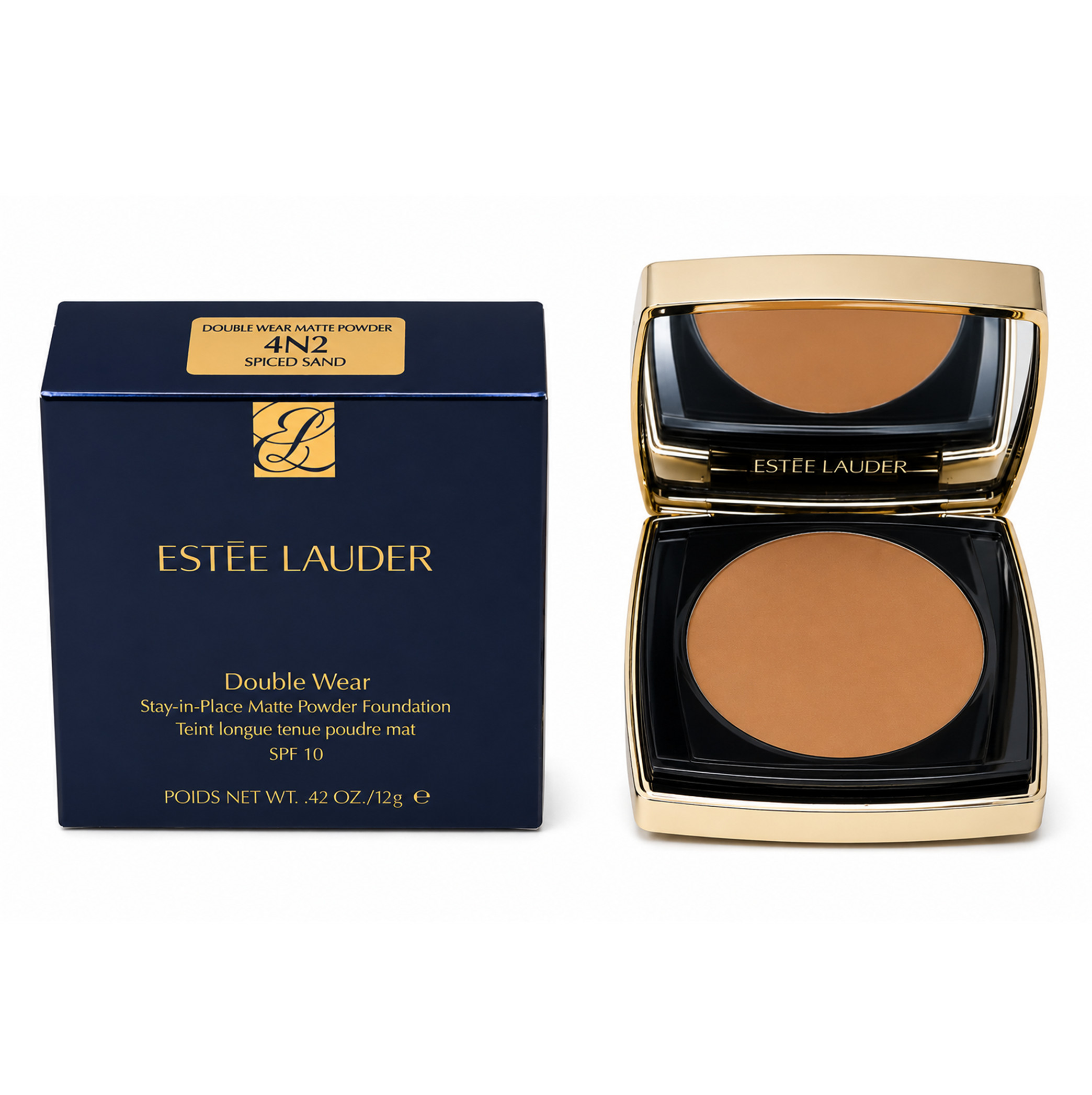 Estee Lauder Double Wear Stay-in-Place Powder Makeup 4N2 Spiced Sand