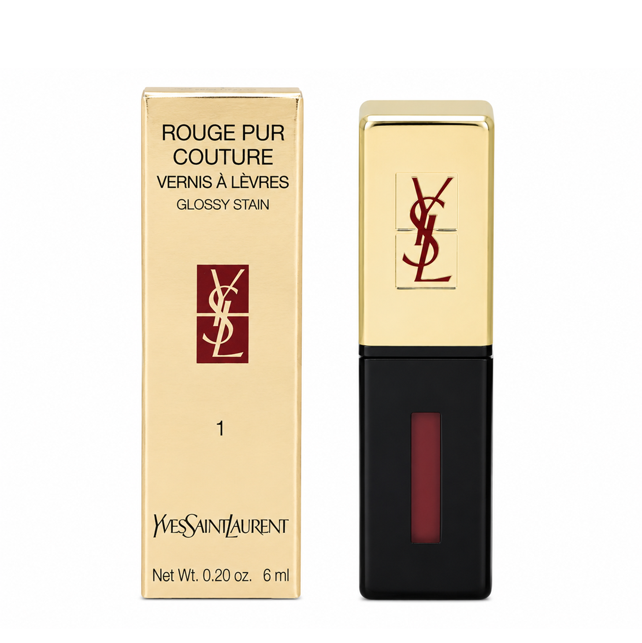 Yves Saint Laurent Rouge pur Couture Vernis á Levres Lippenstift  1 Violet Edition