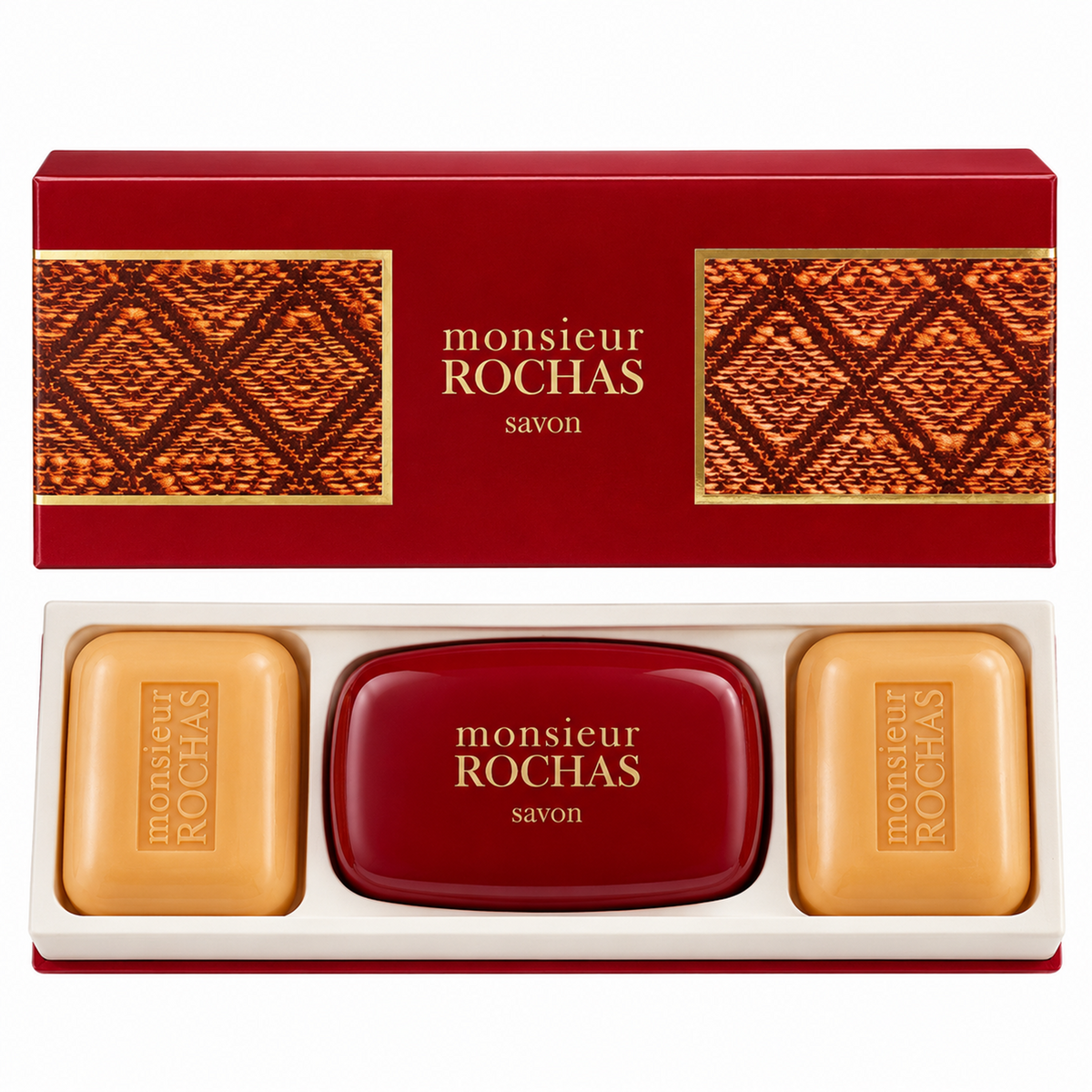 Rochas monsieur savon Soap Seife 3 Stück