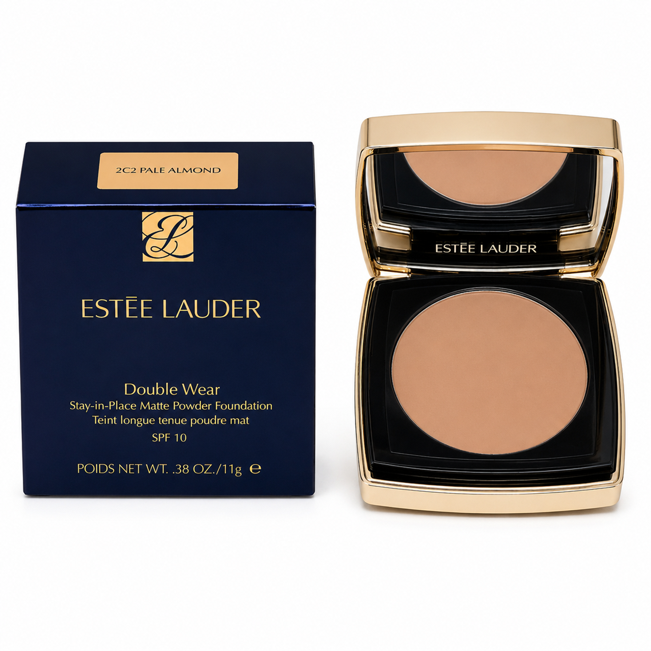 Estee Lauder Double Wear Stay-in-Place Matte Powder Foundation 2C2 Pale Almond