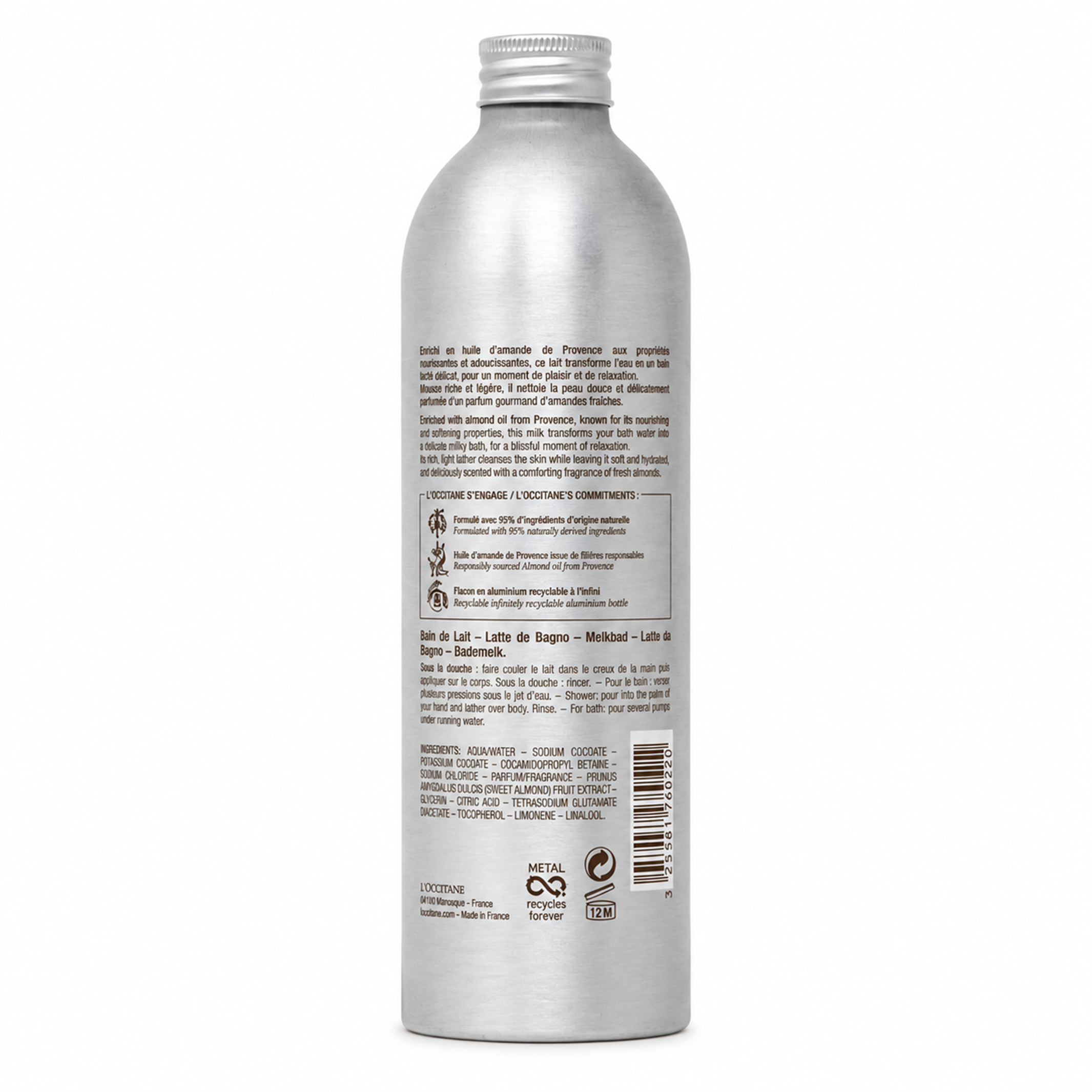 L`Occitane Amande Bain de Lait Milky Bath 500ml