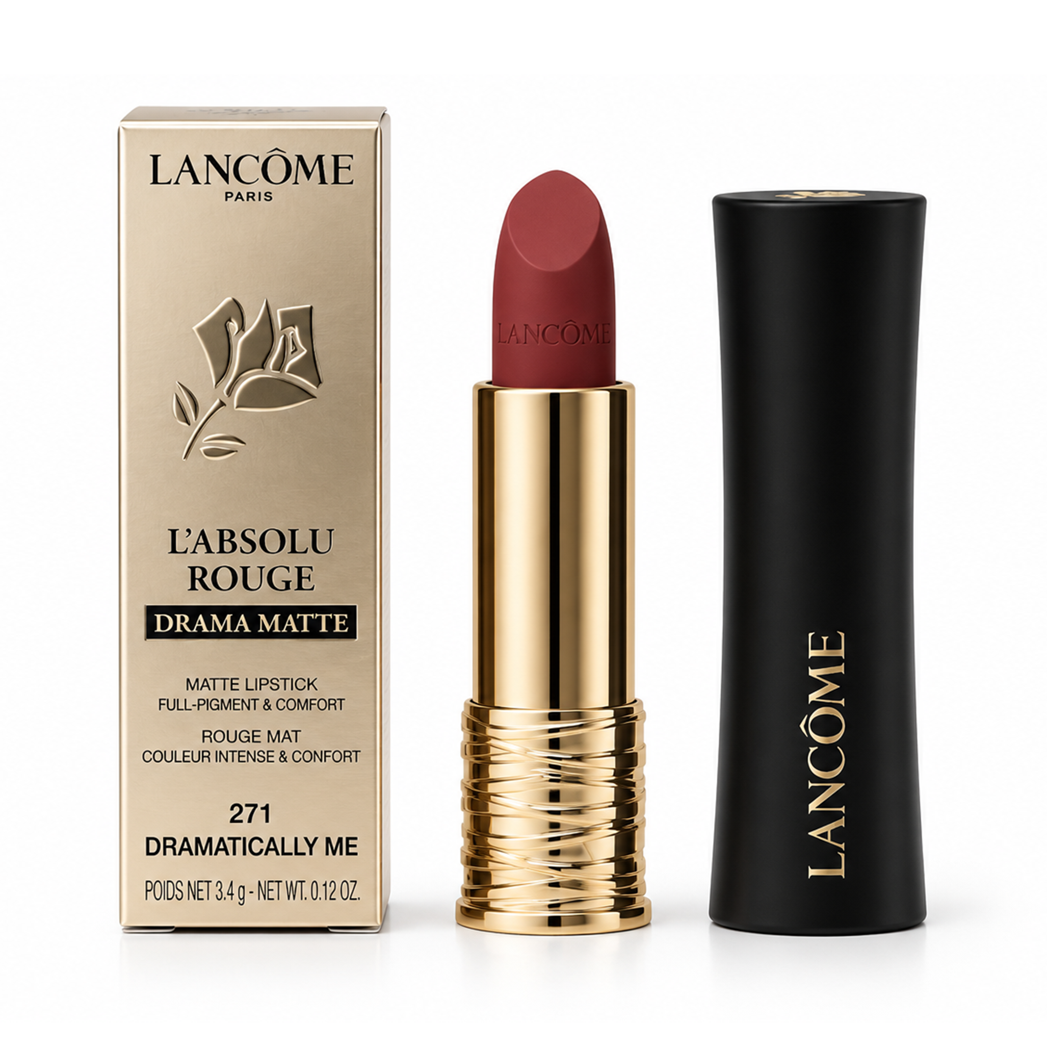 Lancome L'Absolu Rouge Lippenstift Drama Matte 271 Dramatically Me