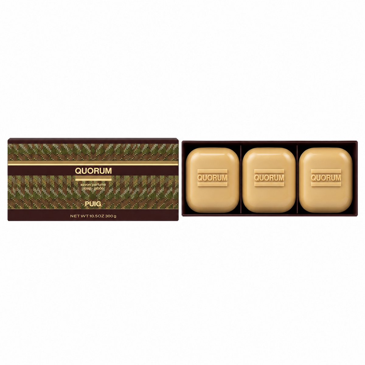 Puig Quorum savon perfume Soap / Seife 3x100g