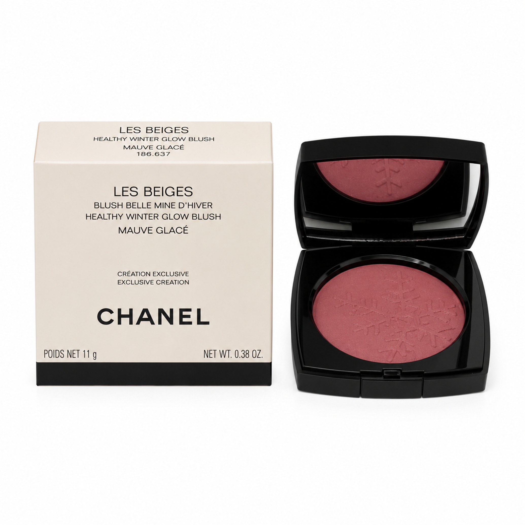 Chanel Les Beiges Healthy Winter Glow Blush 11g Creme-Puder 186.637 Mauve Glacé