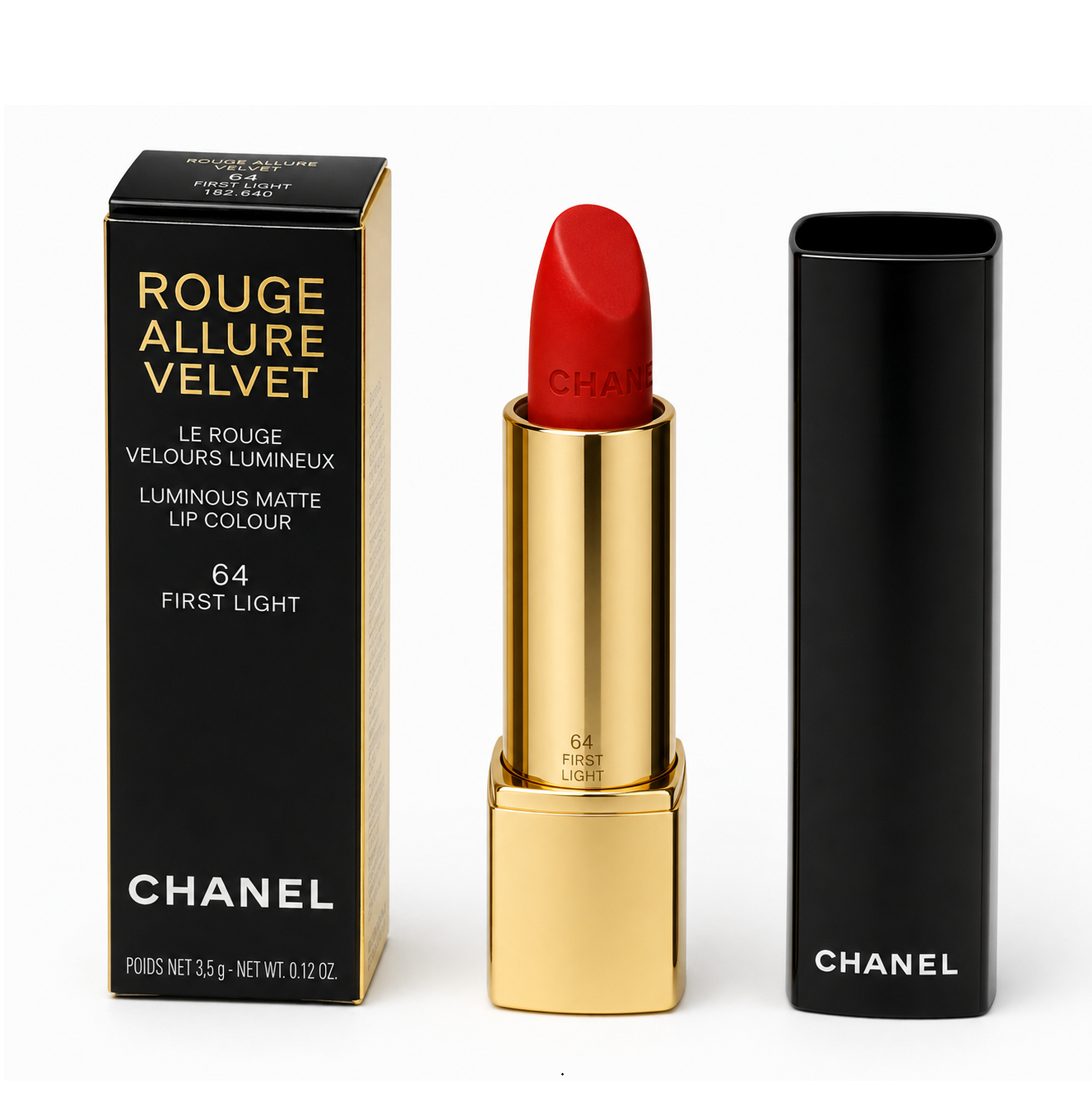 Chanel Rouge Allure Velvet Lip Stick  Lippenstift 64 First Light 3,5 g