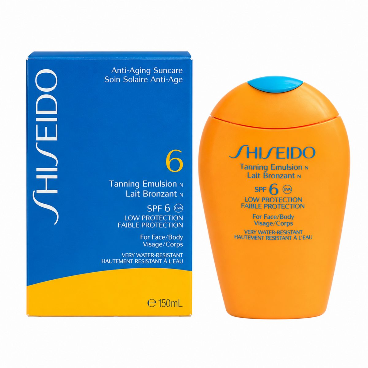 Shiseido Anti-Ageing Tanning Emulsion SPF 6 Sonnenschutz-Lotion 150ml