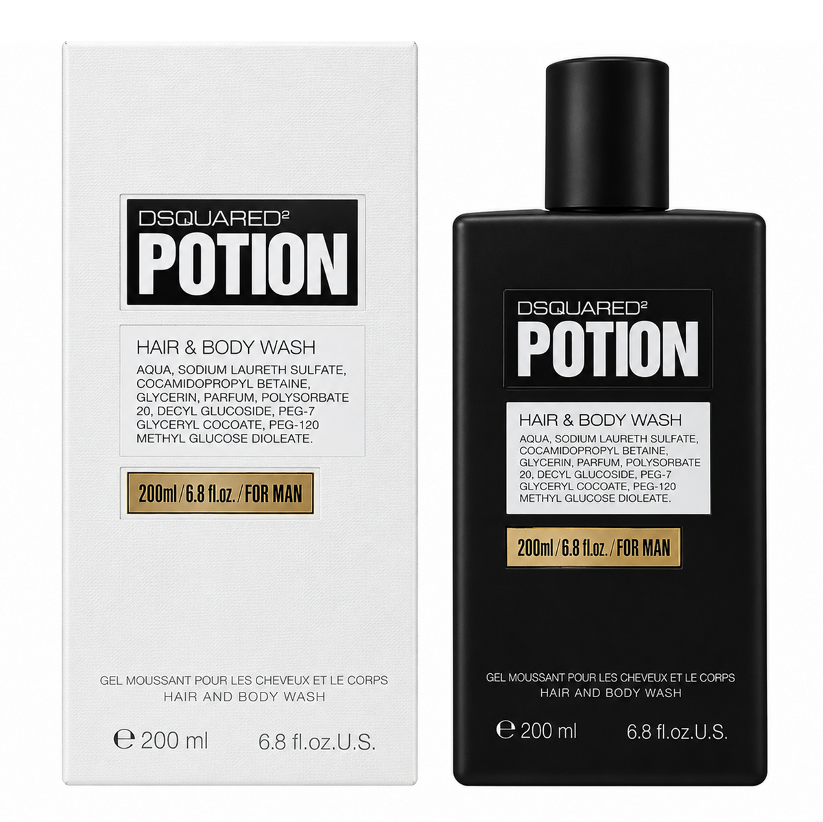 Dsquared Potion For Man Hair & Body Wash 200ml