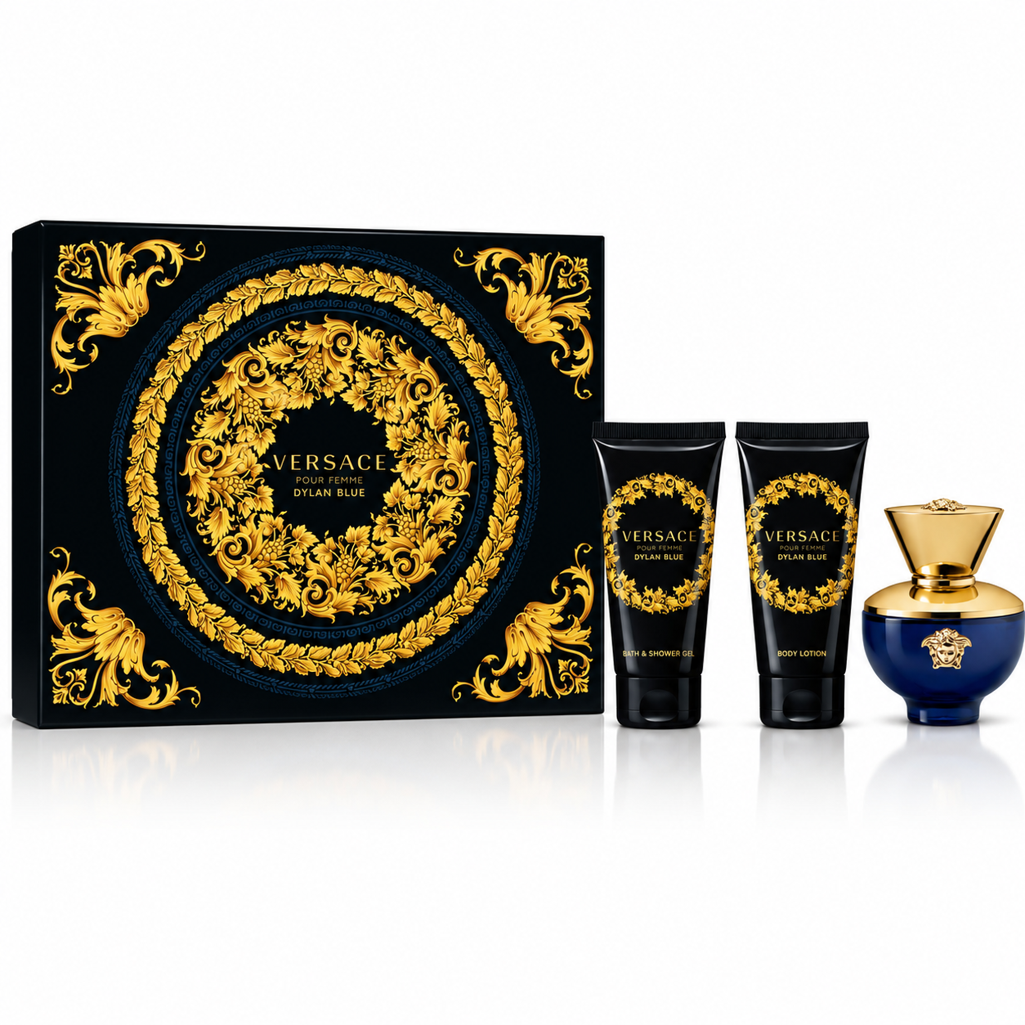 Versace Femme Dylan Blue EDP 50ml + Body Lotion 50ml + Shower Gel 50ml