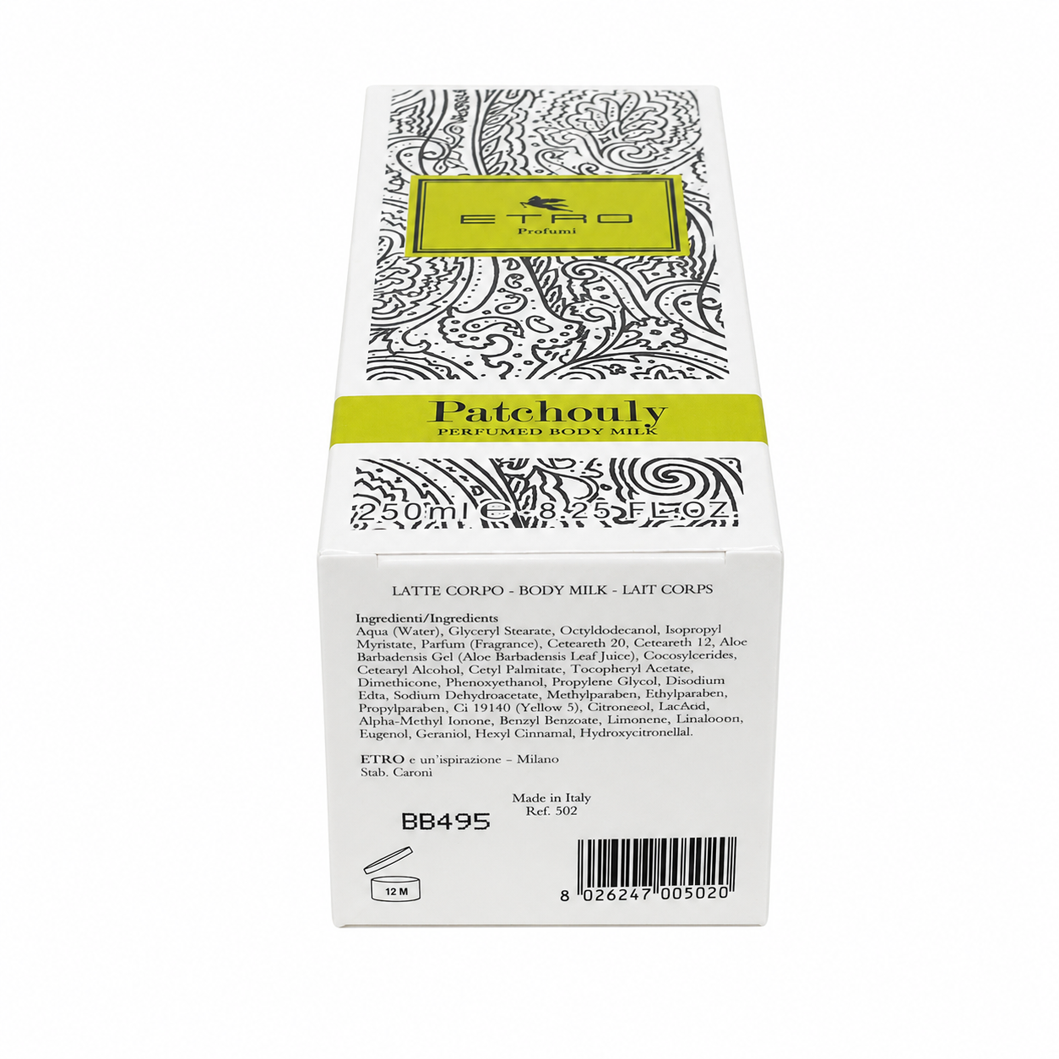 Etro Patchouly Perfumed Body Milk 250ml