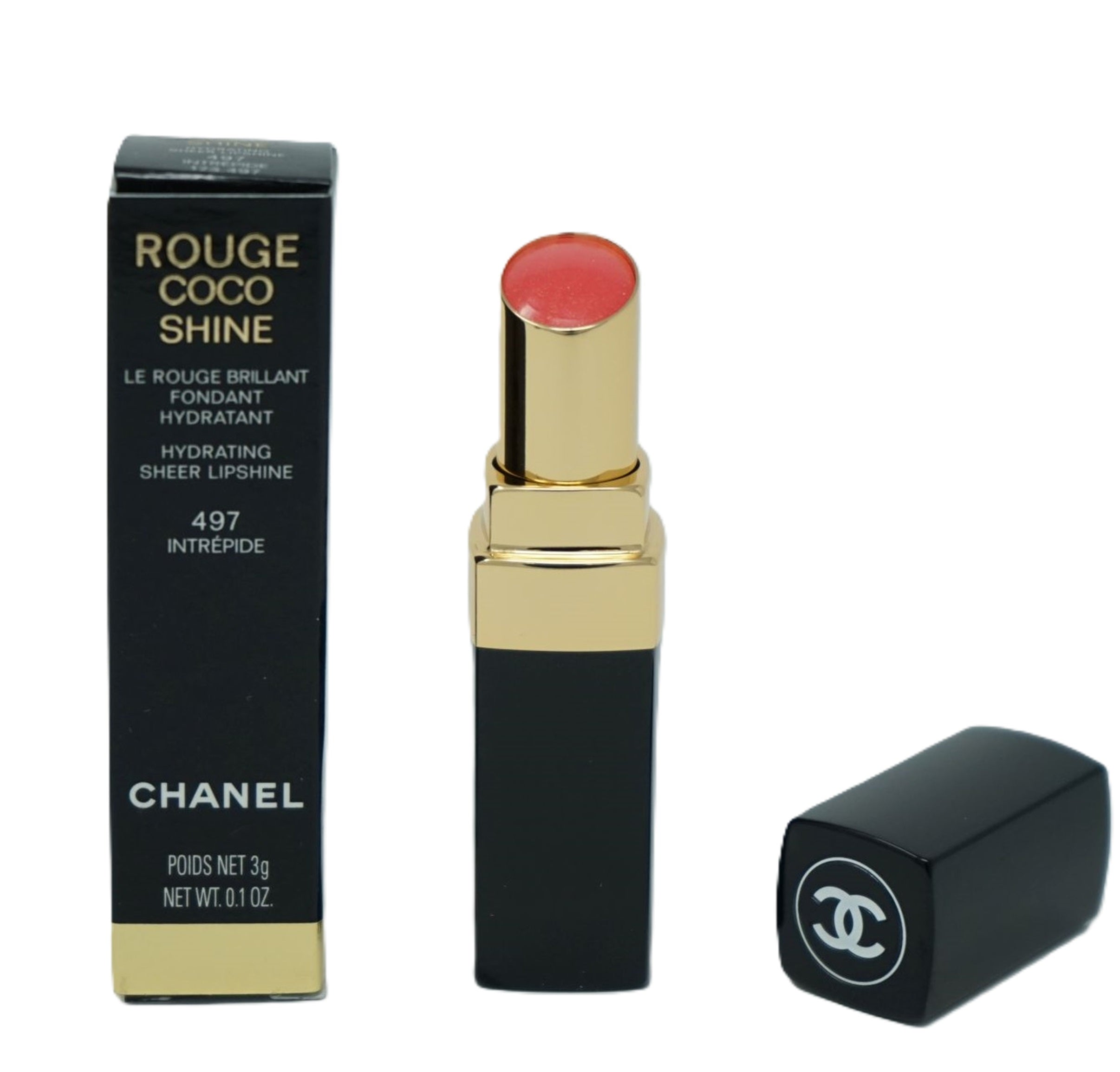 Chanel Rouge Coco Shine Le Rouge Creme Lippenstift 3g  497 Intrepide