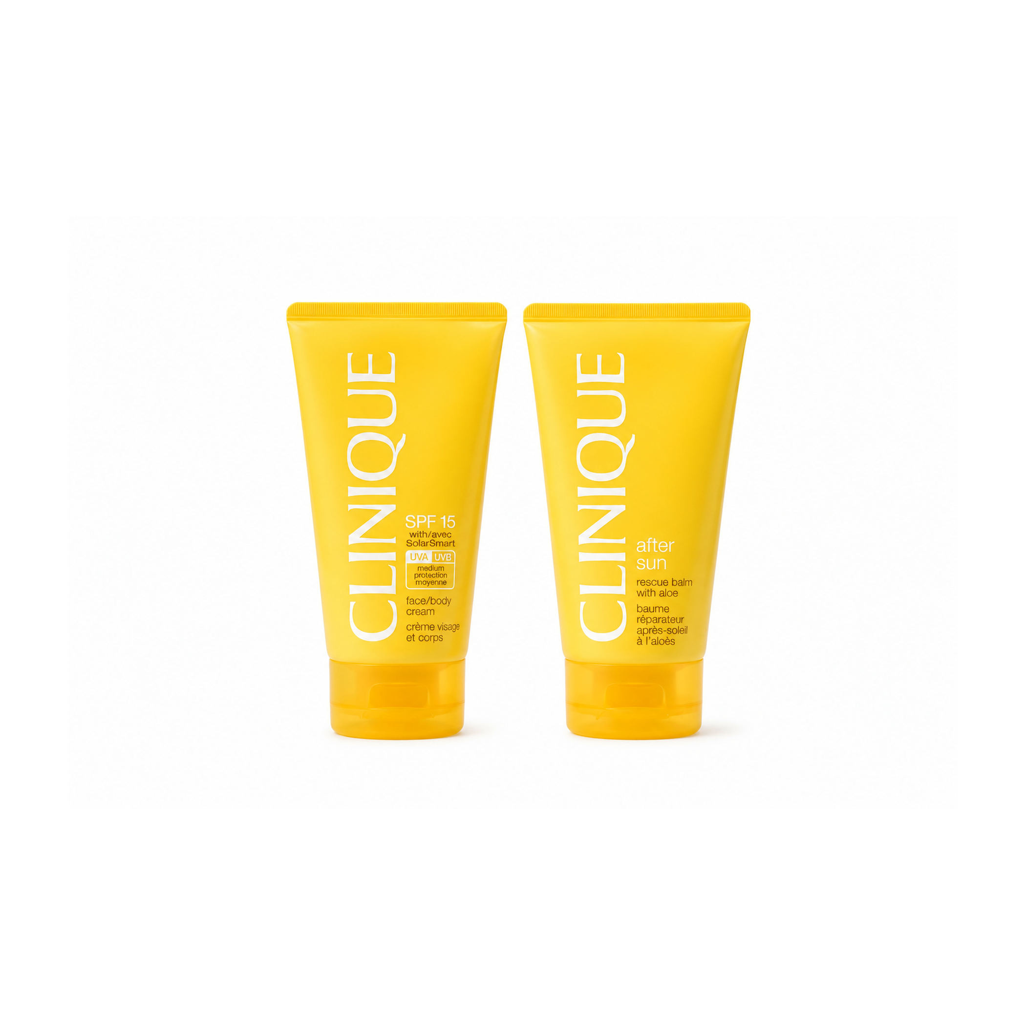 Clinique SPF15 Face Body Cream & After Sun Balm 2x 150ml