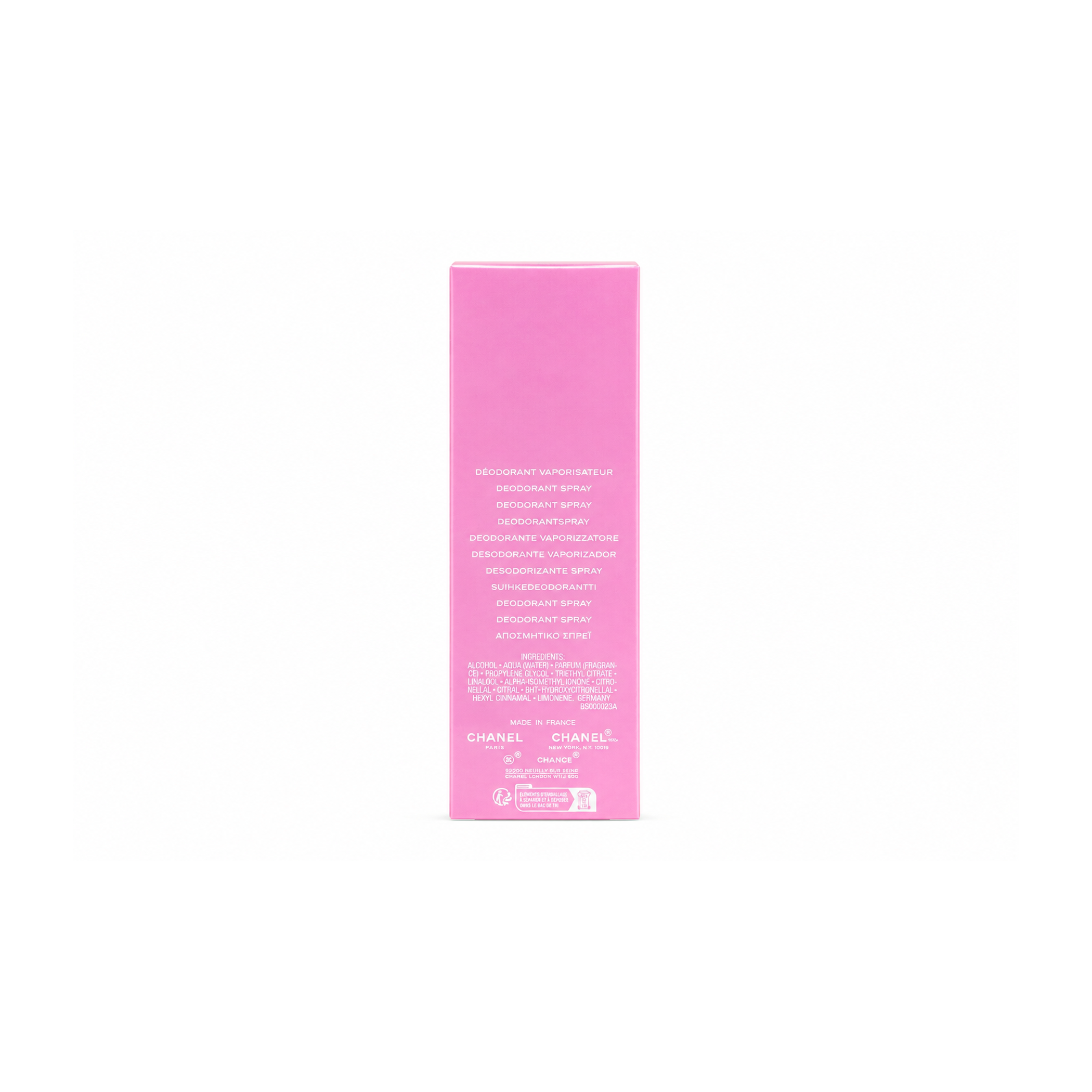 Chanel Chance Eau Tendre Deodorant Spray 100ml