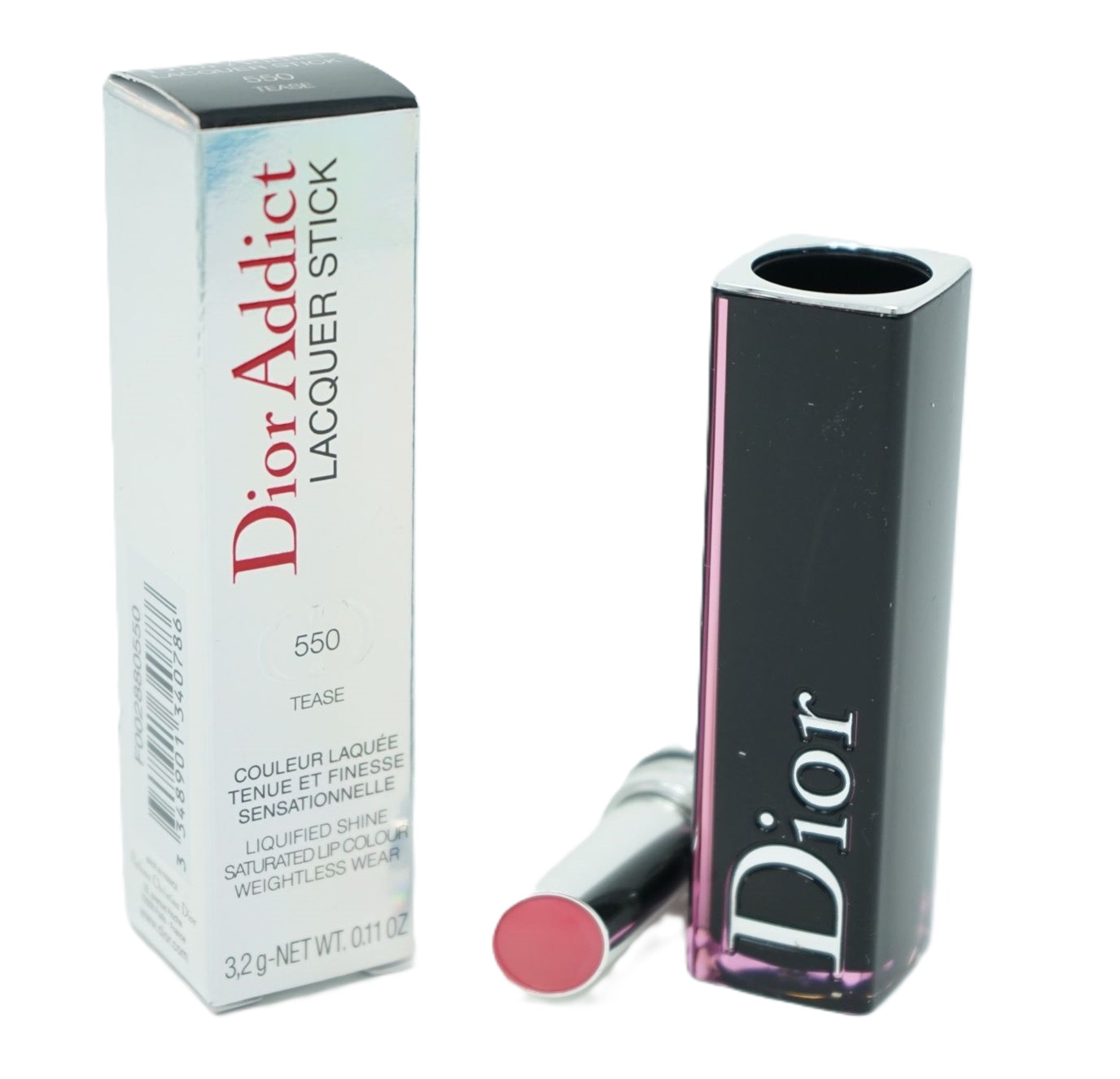 Dior Addict Lacquer Stick Lipstick 550 Tease Farbton: Pink
