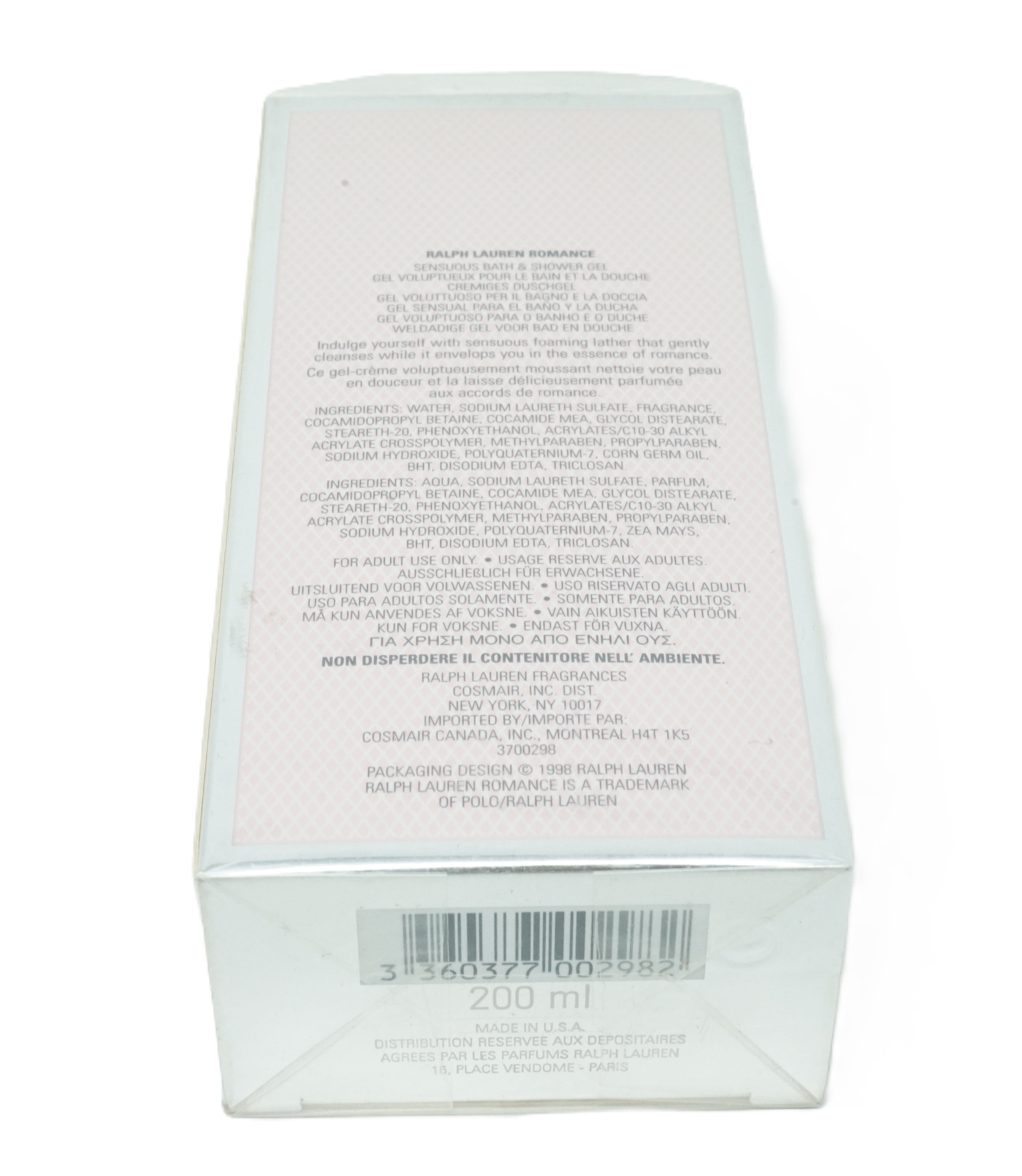 Ralph Lauren Romance Sensuous Bath and Shower gel 200 ml