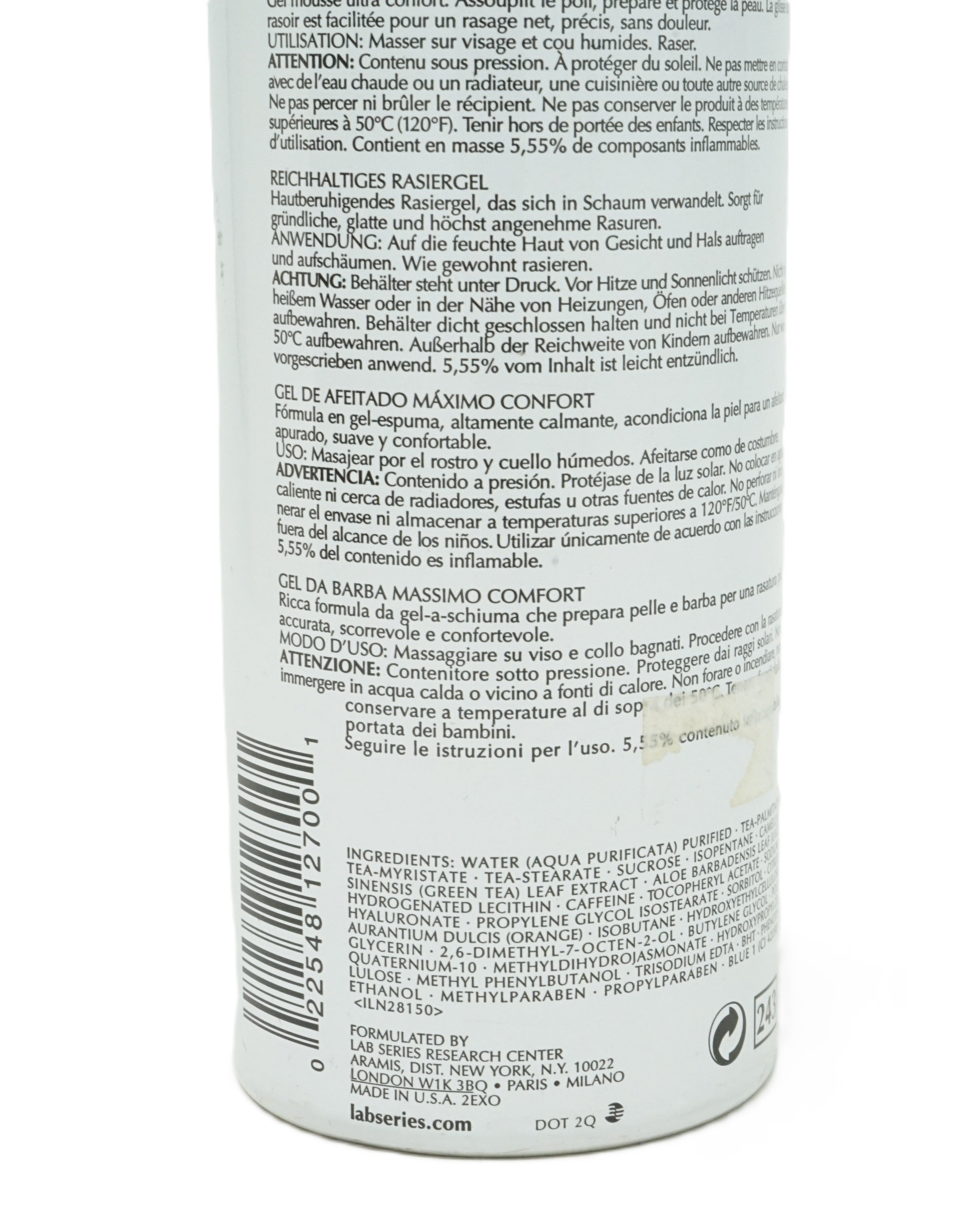 LAB Series Maximum Comfort Shave Gel 200 ml