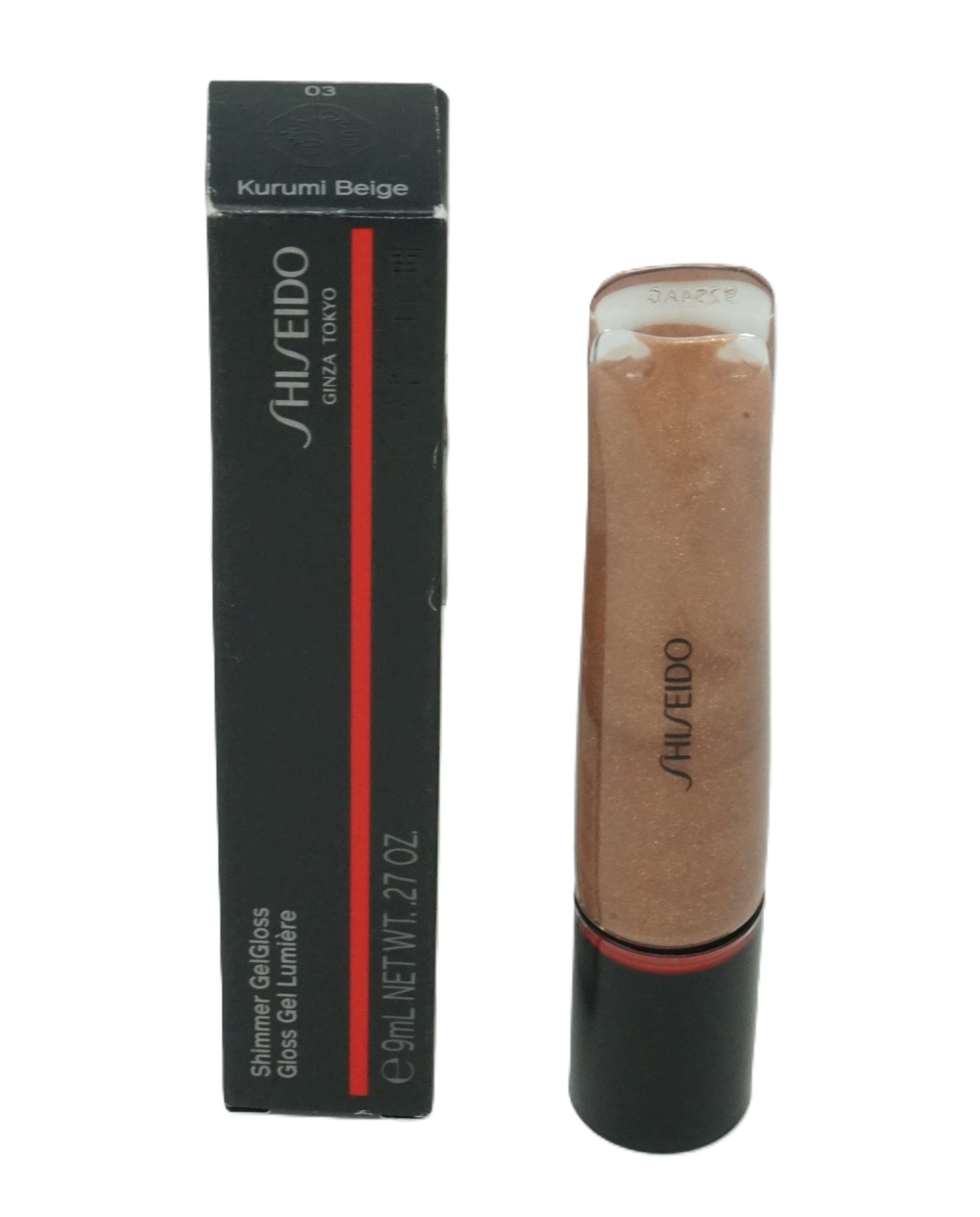 Shiseido Ginza Tokyo Shimmer Gel Gloss 9ml Kurumi Beige 03