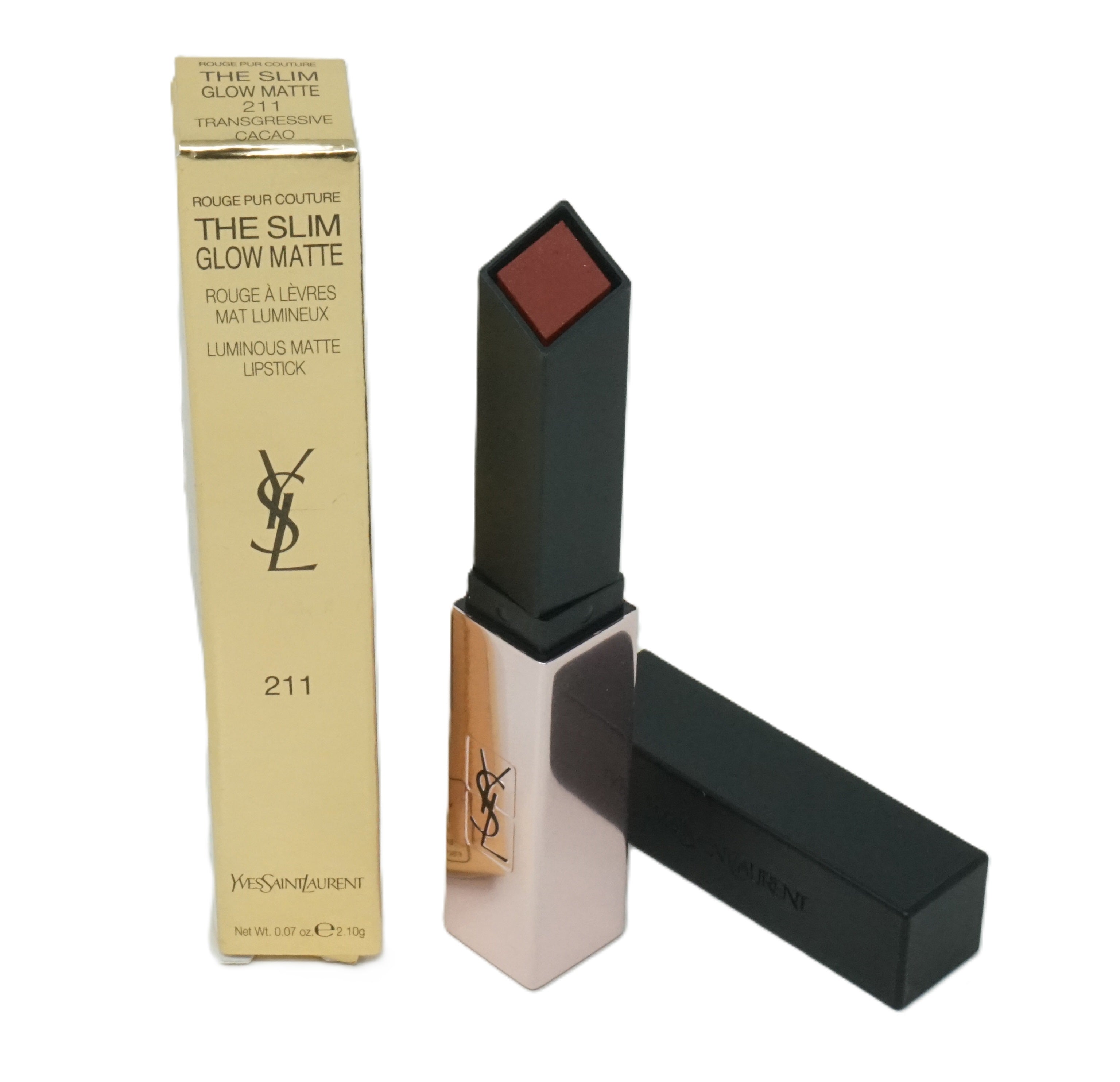 Yves Saint Laurent The Slim Leather-Matte Lipstick 2,2g Lippenstift 211 Transgressive Cacao