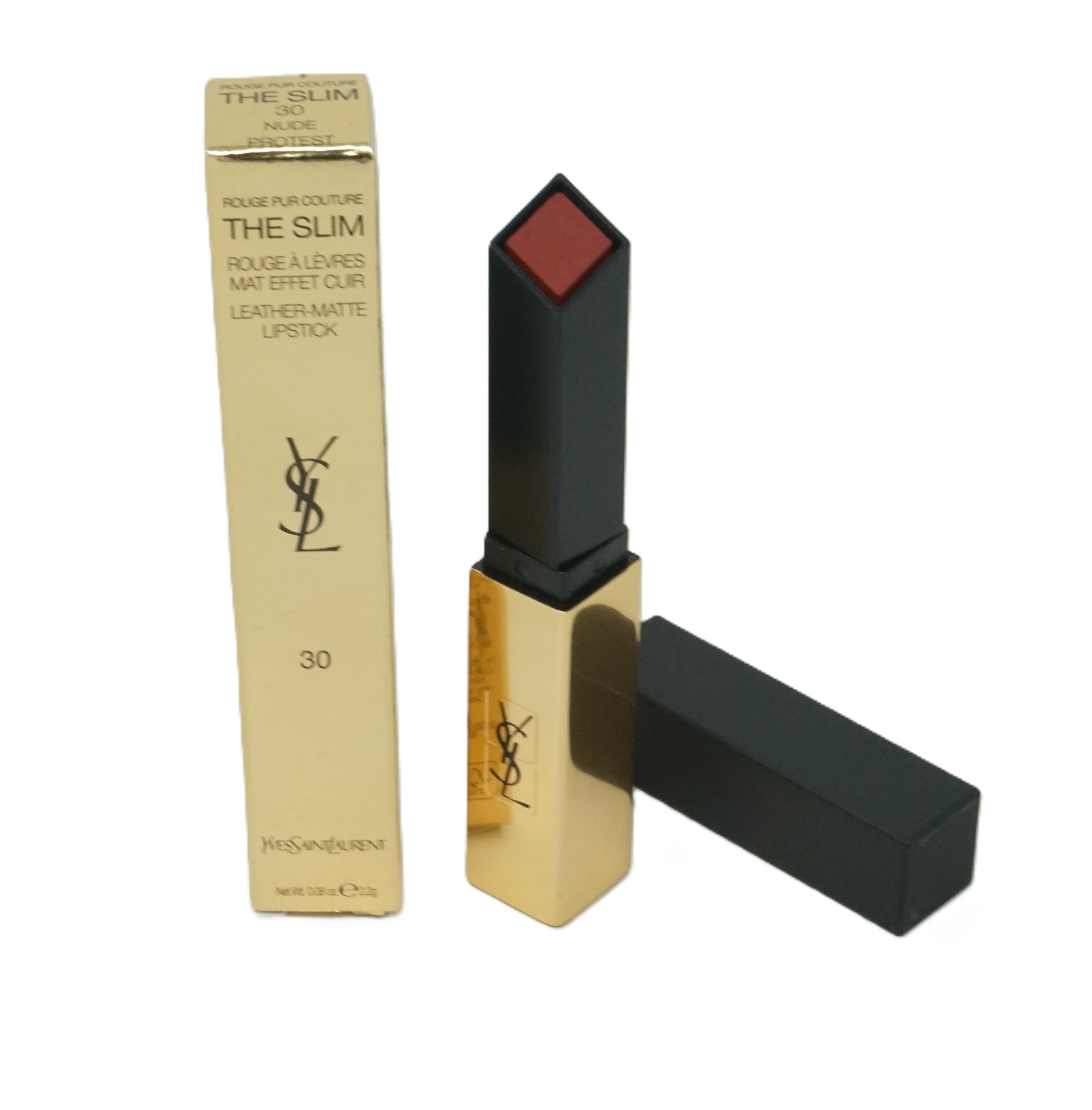 Yves Saint Laurent The Slim Leather-Matte Lipstick 2,2g Lippenstift 30 Nude Protest