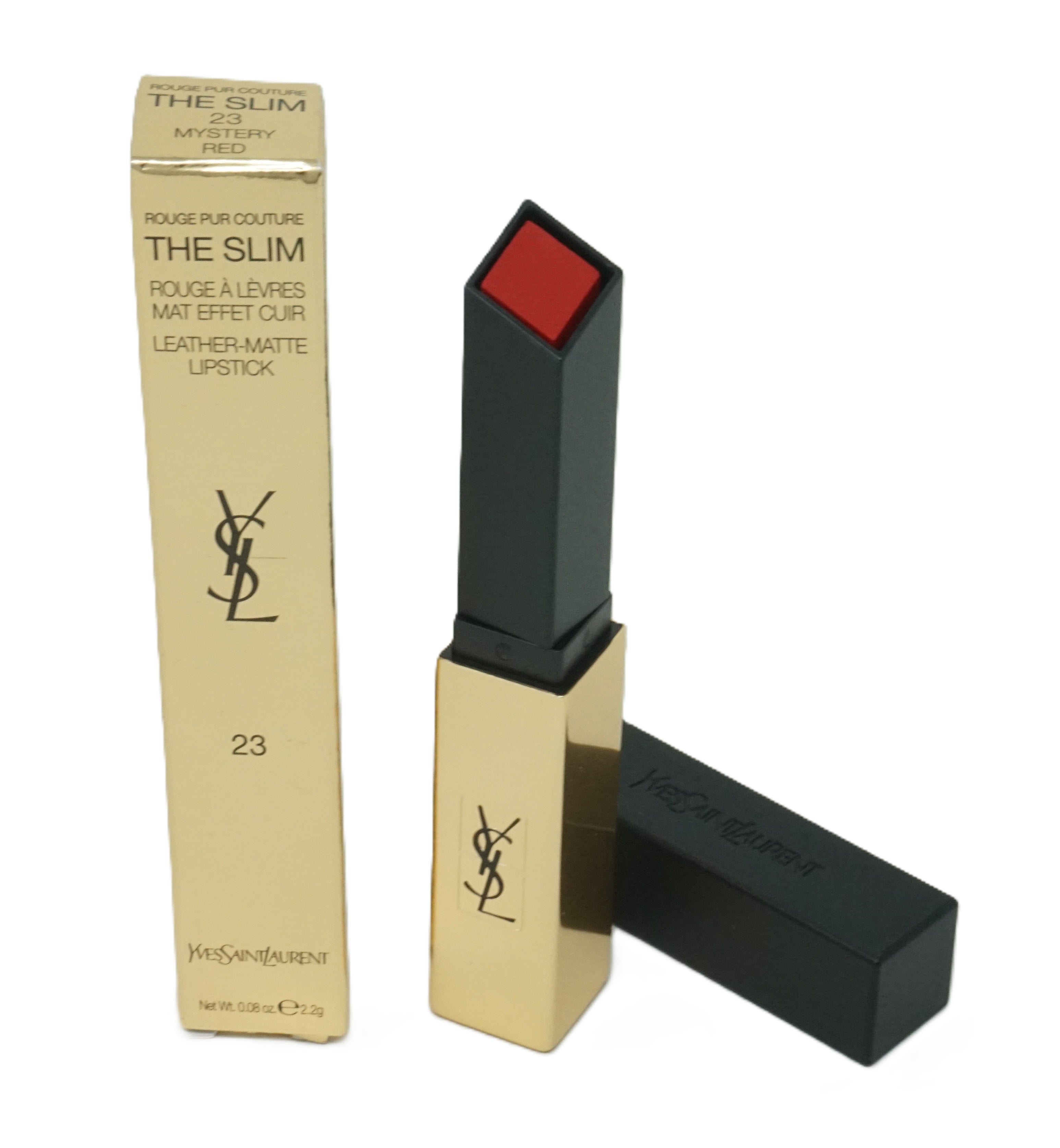 Yves Saint Laurent The Slim Leather-Matte Lipstick 2,2g Lippenstift 23 Mistery Red