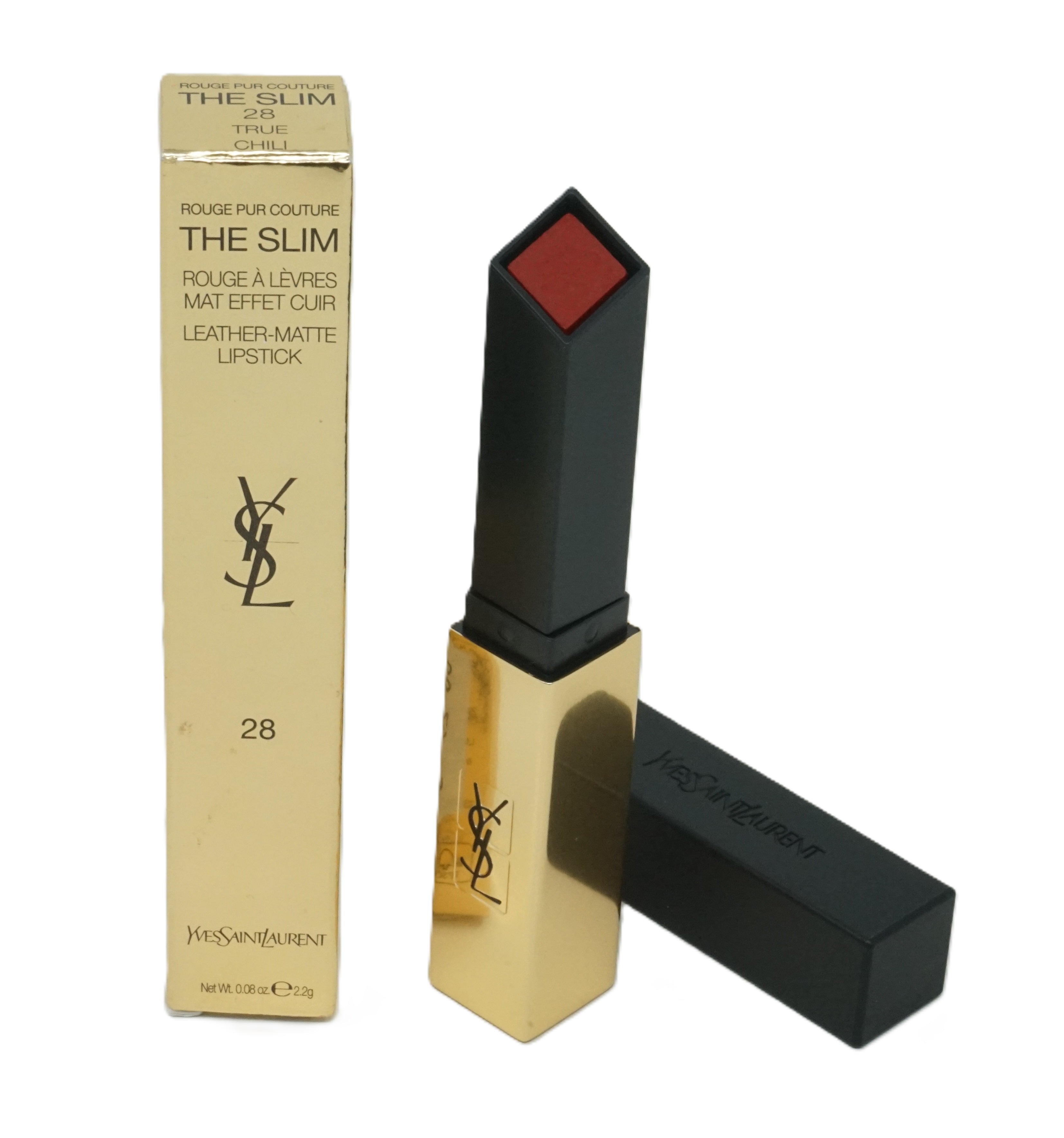 Yves Saint Laurent The Slim Leather-Matte Lipstick 2,2g Lippenstift 28 True Chili