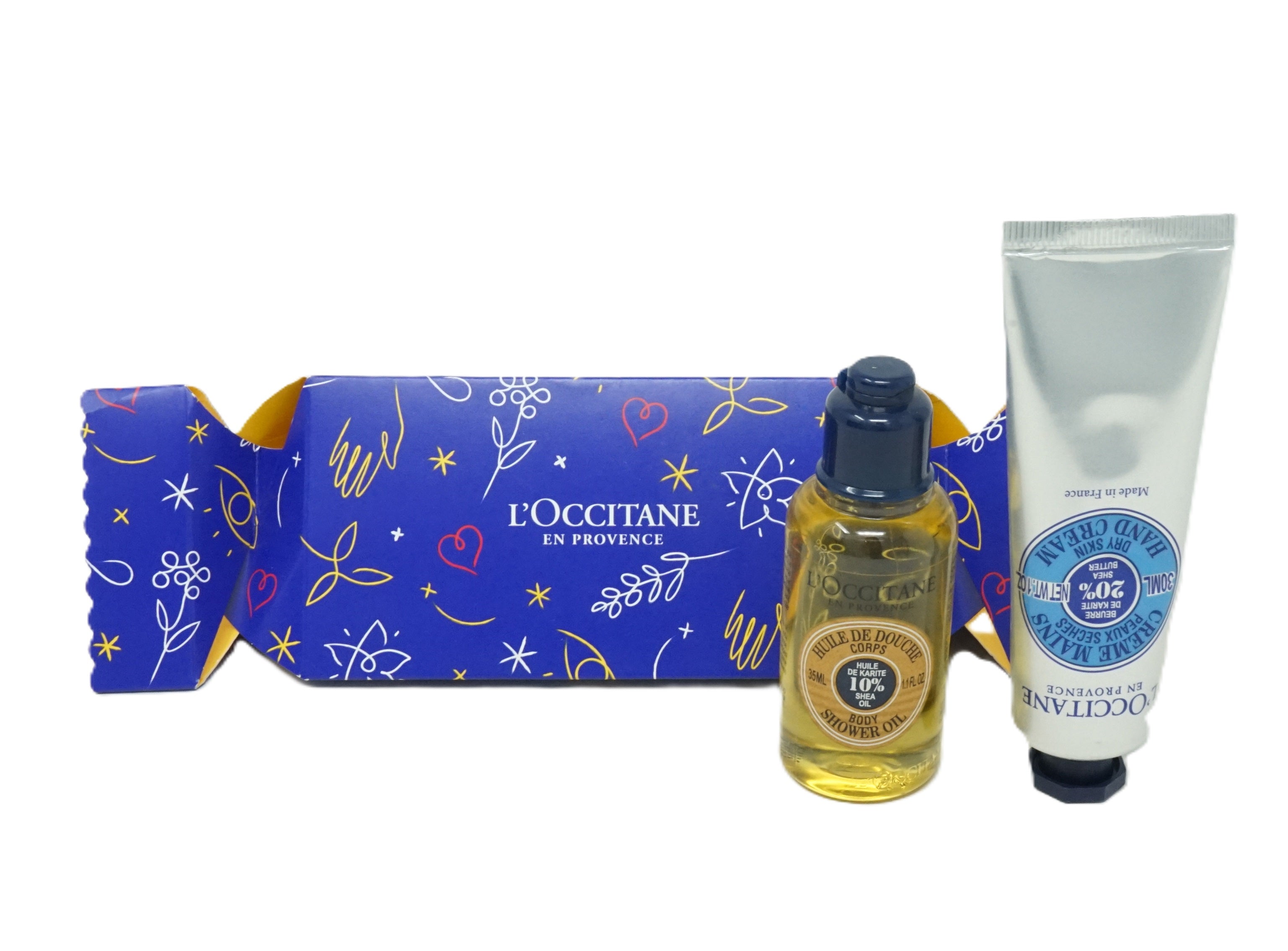 L'Occitane  Contains Shea dry Hand Cream 30ml + Shea Body Shower oil 35ml