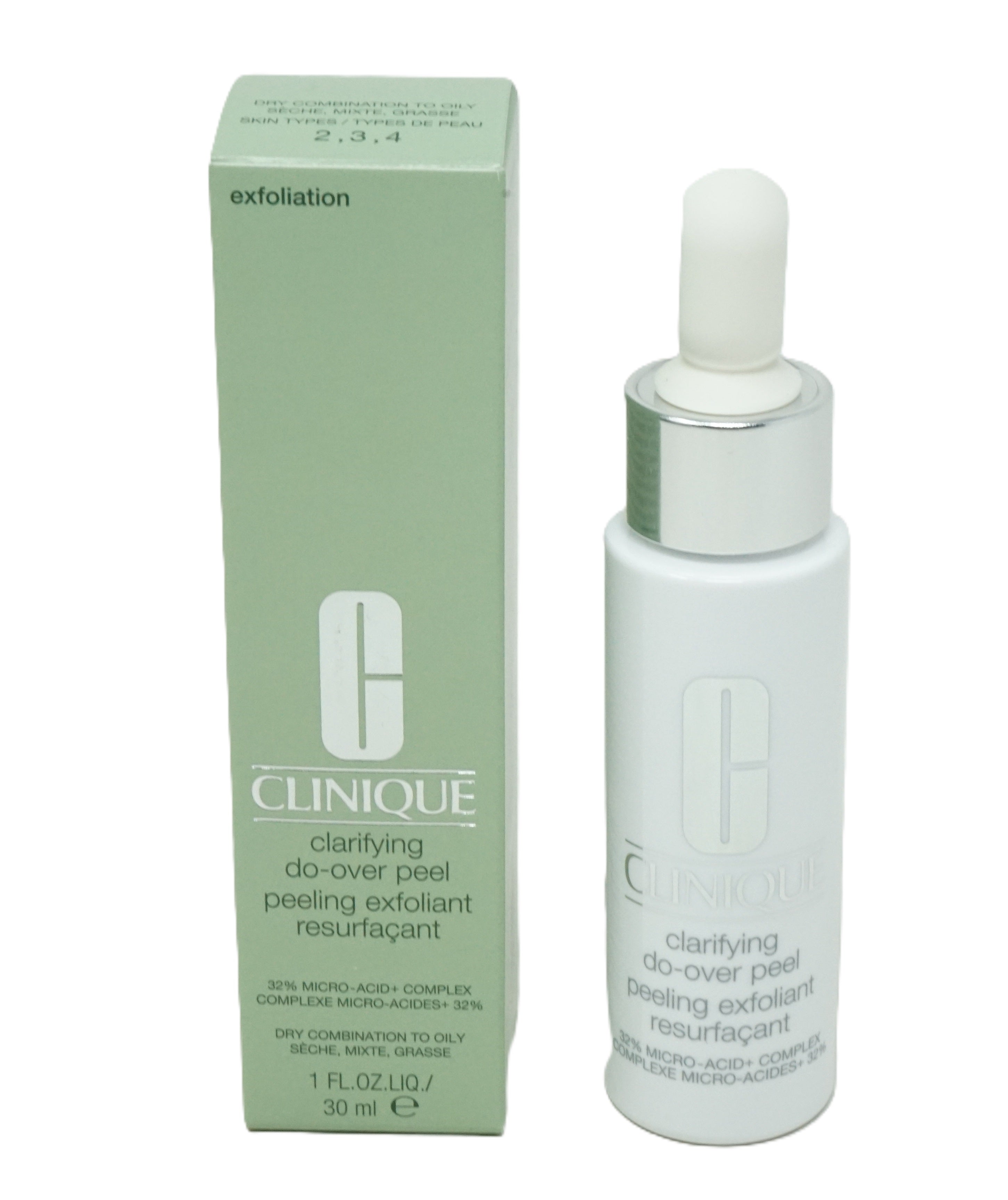 Clinique Clarifying Gesichtspeeling do-over peel Hauttypen 2,3,4 30ml