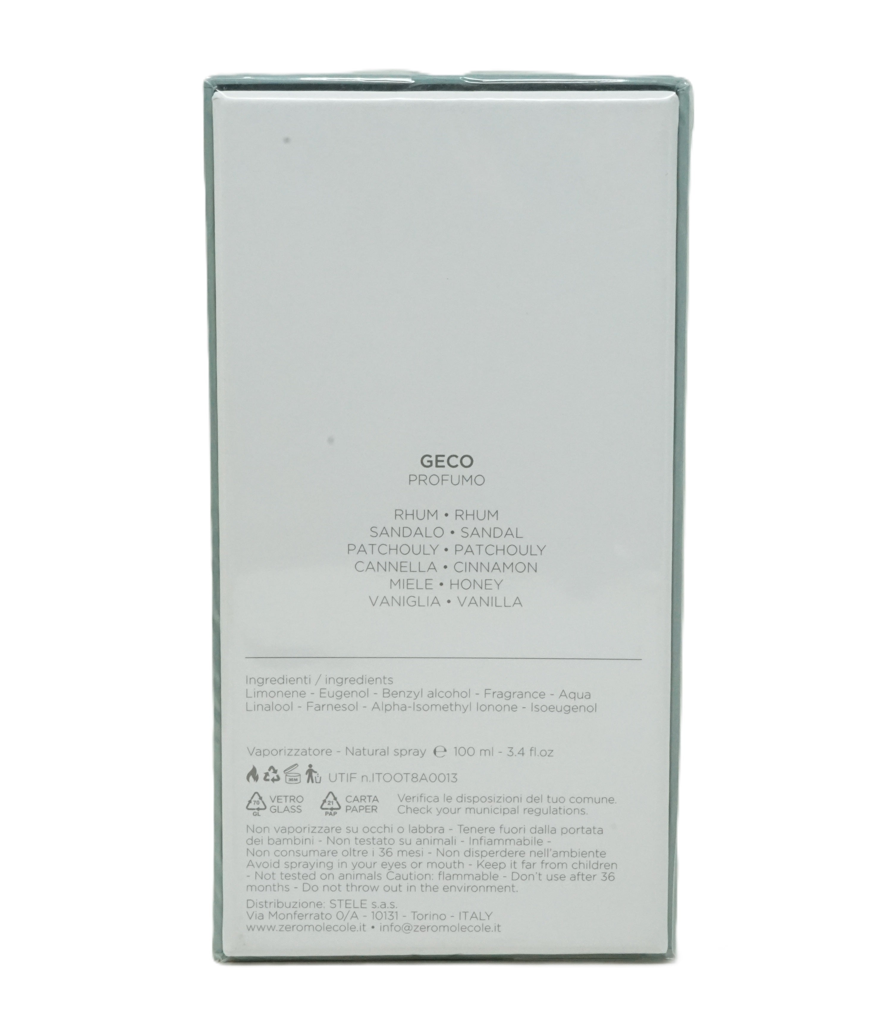 Zeromolecole Geco Eau de Toilette 100 ml