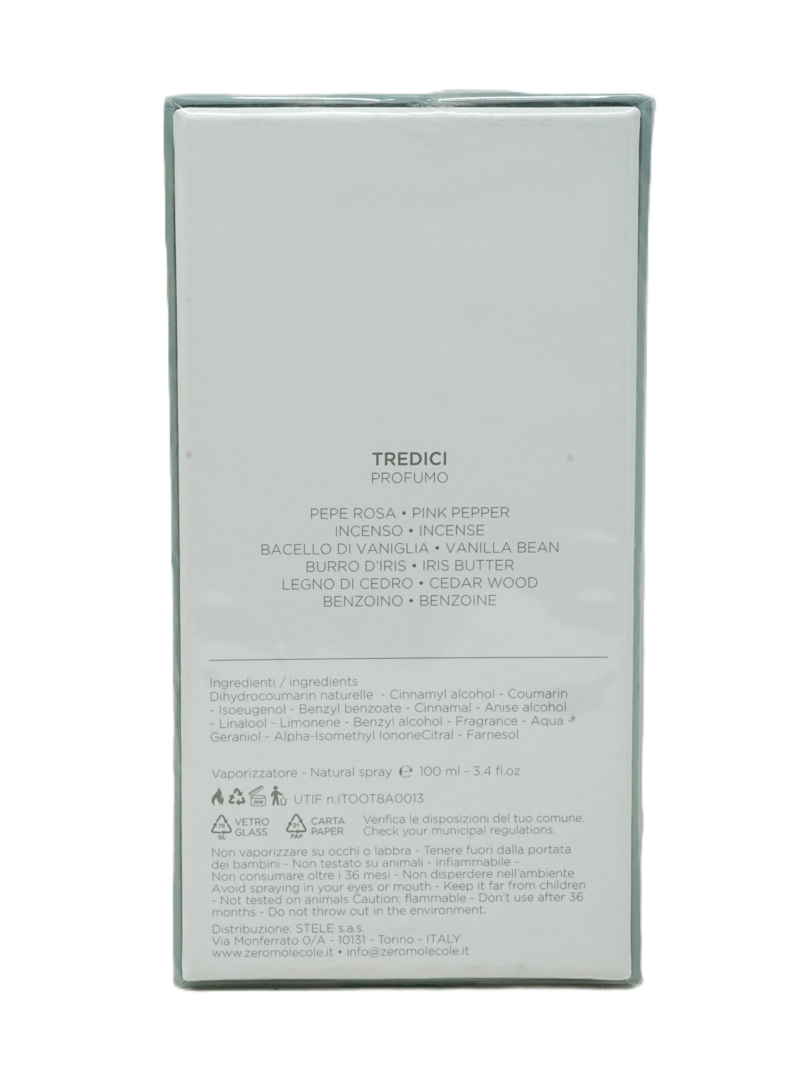 Zeromolecole Tredici Eau de Toilette 100 ml