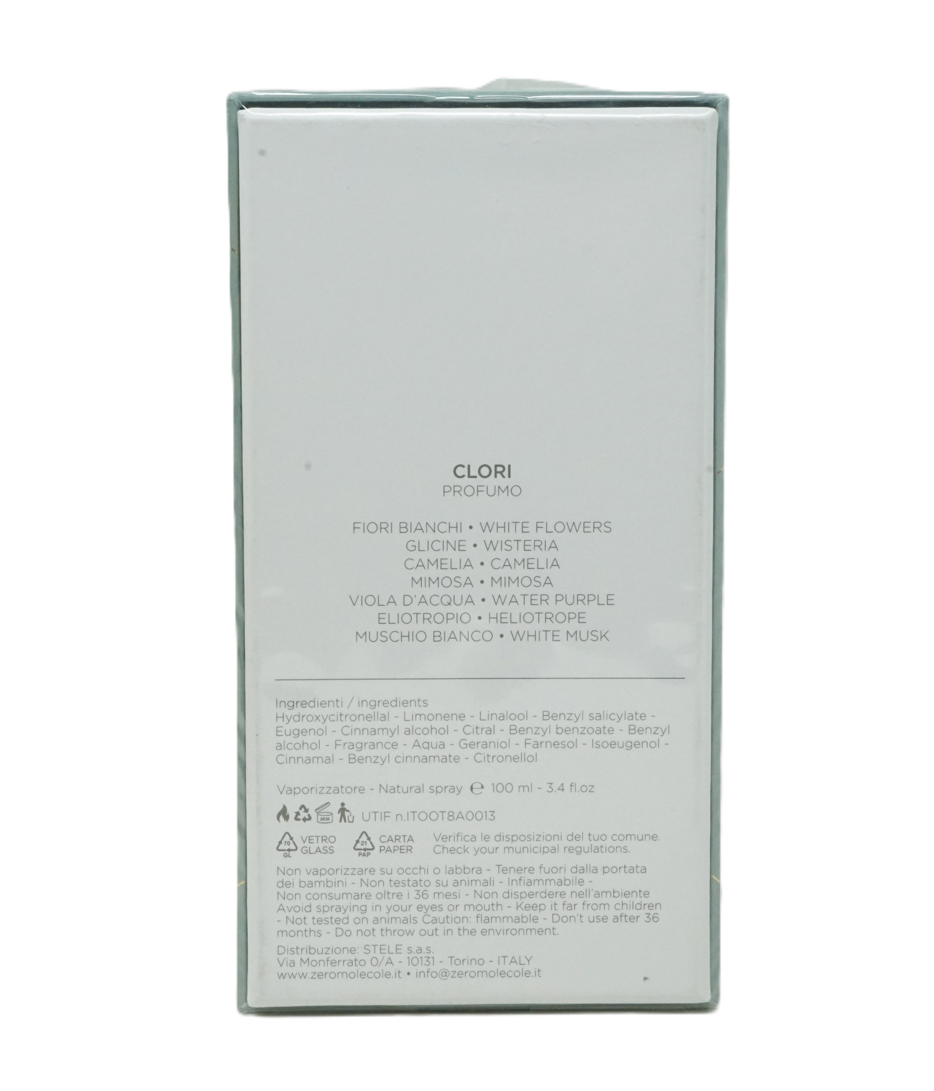 Zeromolecole Clori Eau de Toilette 100 ml