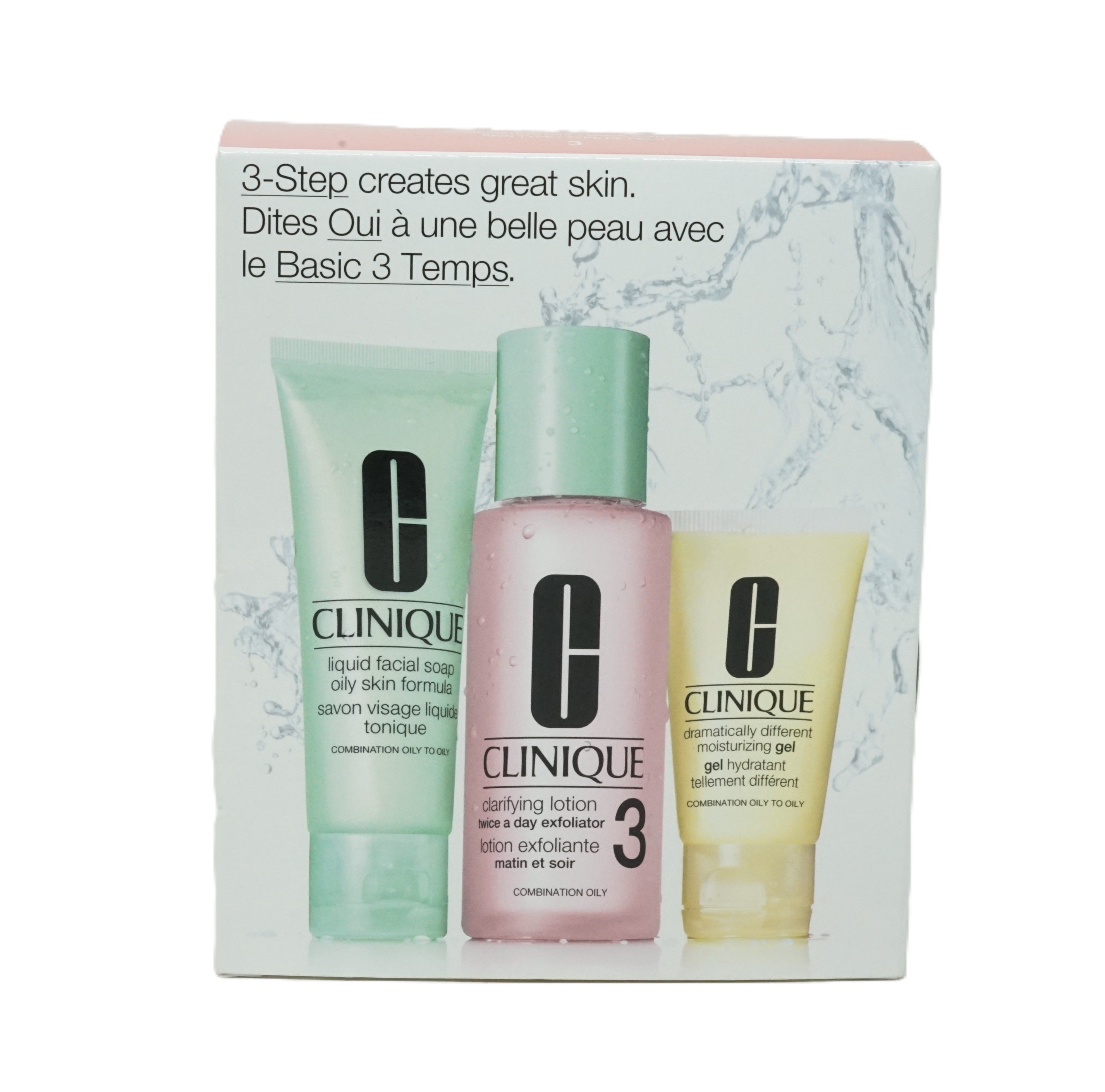 Clinique 3-Step Care System Type 3 Gesichtsseife + Lotion + Gel