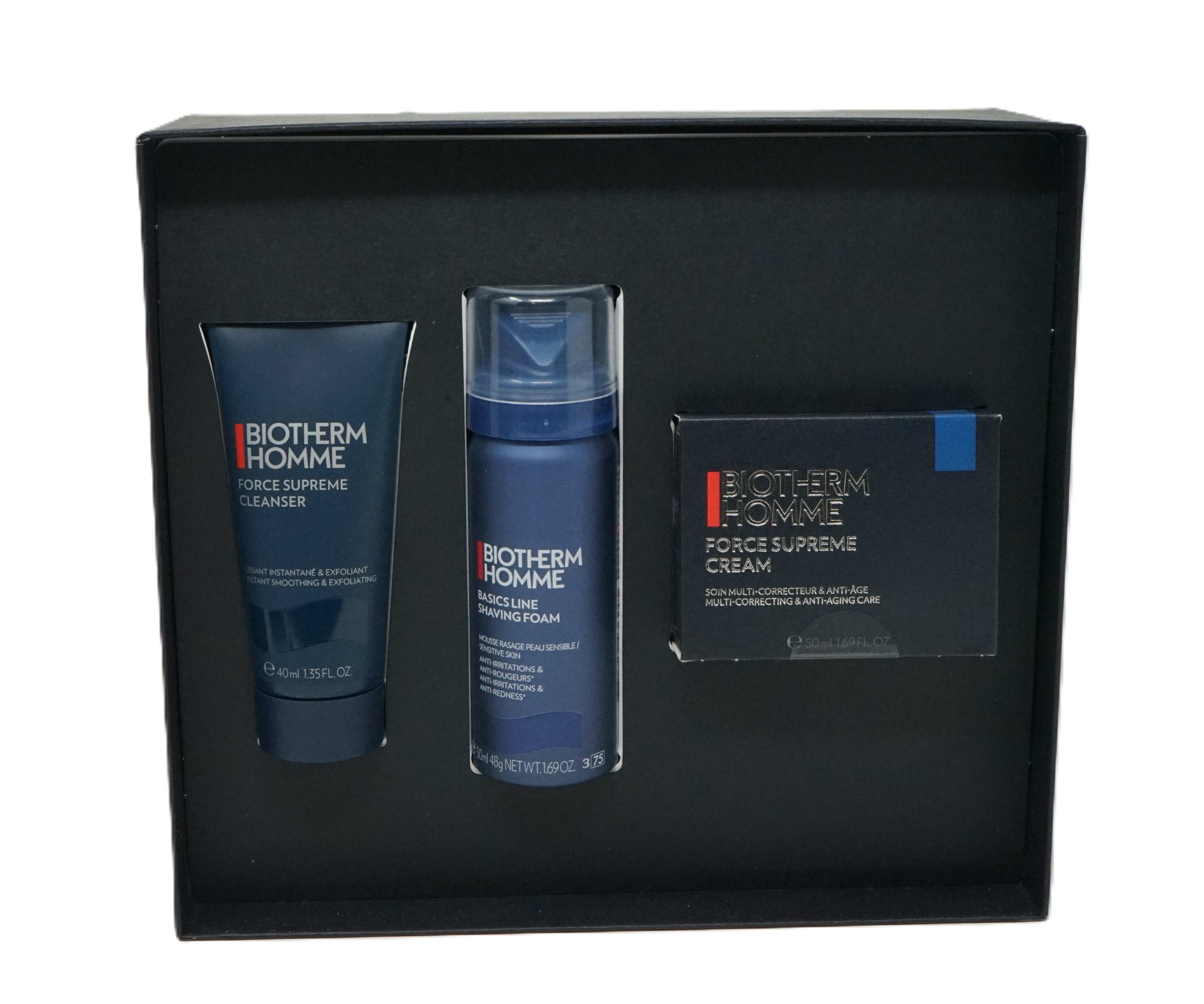 Biotherm Homme Force Cream 50 ml + Shaving Foam 50 ml + Cleanser 40ml