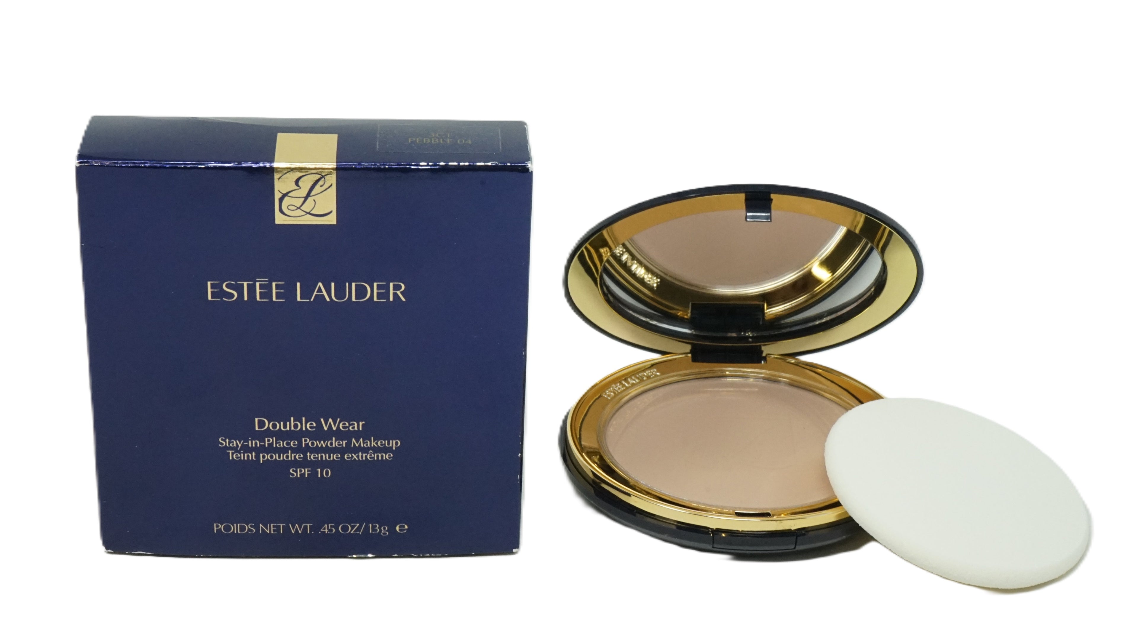 Estee Lauder Double Wear Stay-In-Place Powder Makeup SPF 10 Pebble 04 (3C1) 13g