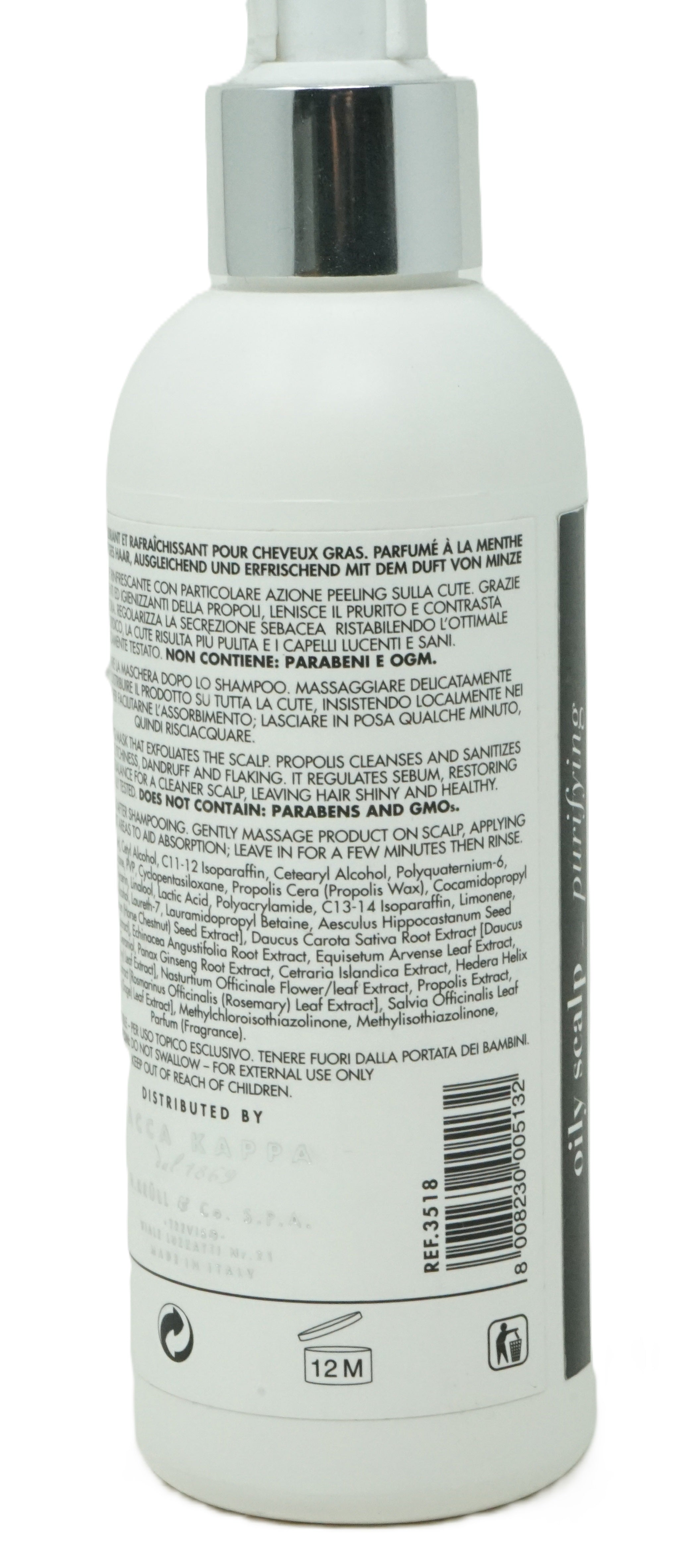 Acca Kappa Exfoliating Mask oily scalp Mint scented 200 ml
