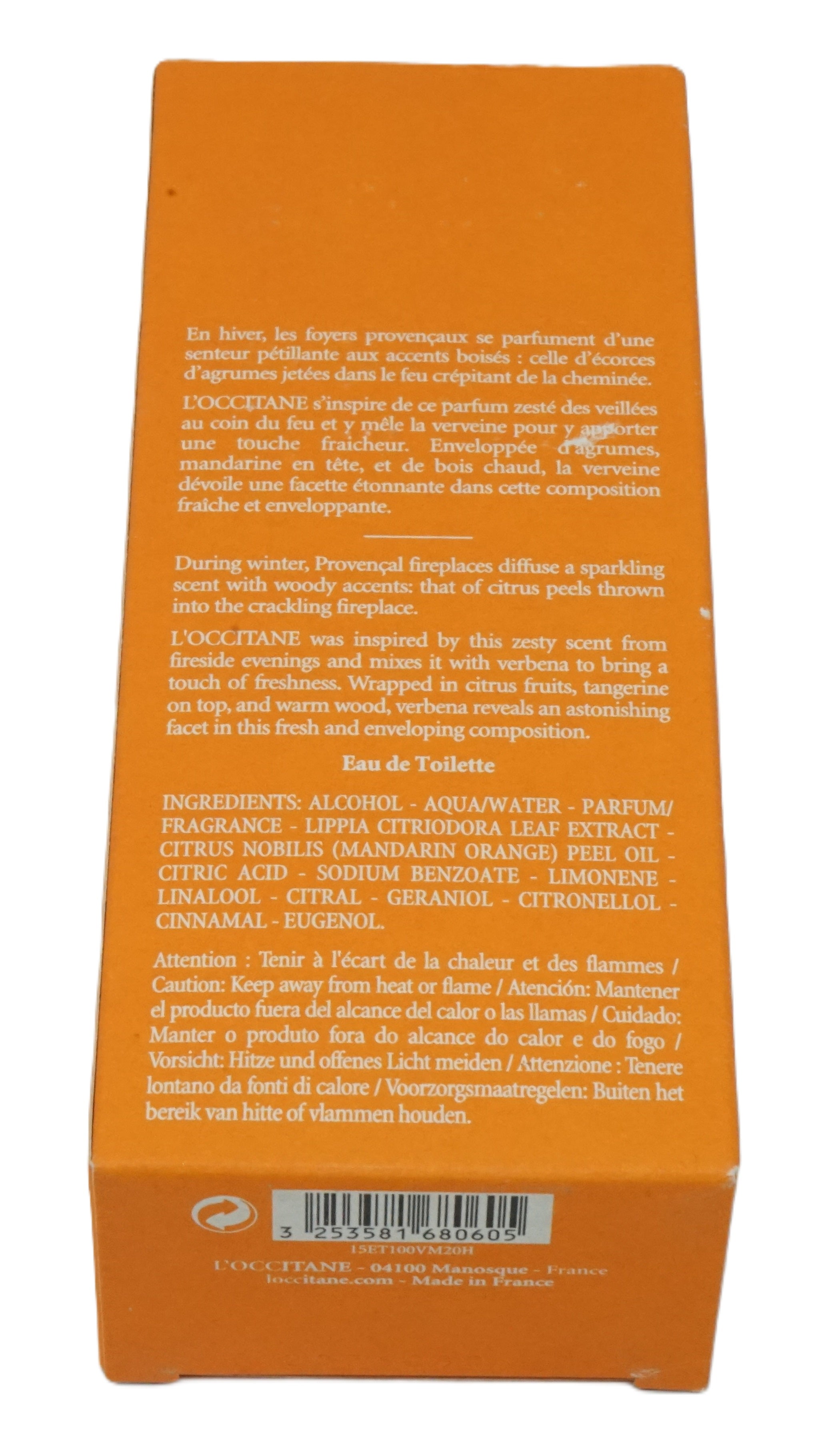 L’Occitane Vereine Mandarine Eau de Toilette 100ml