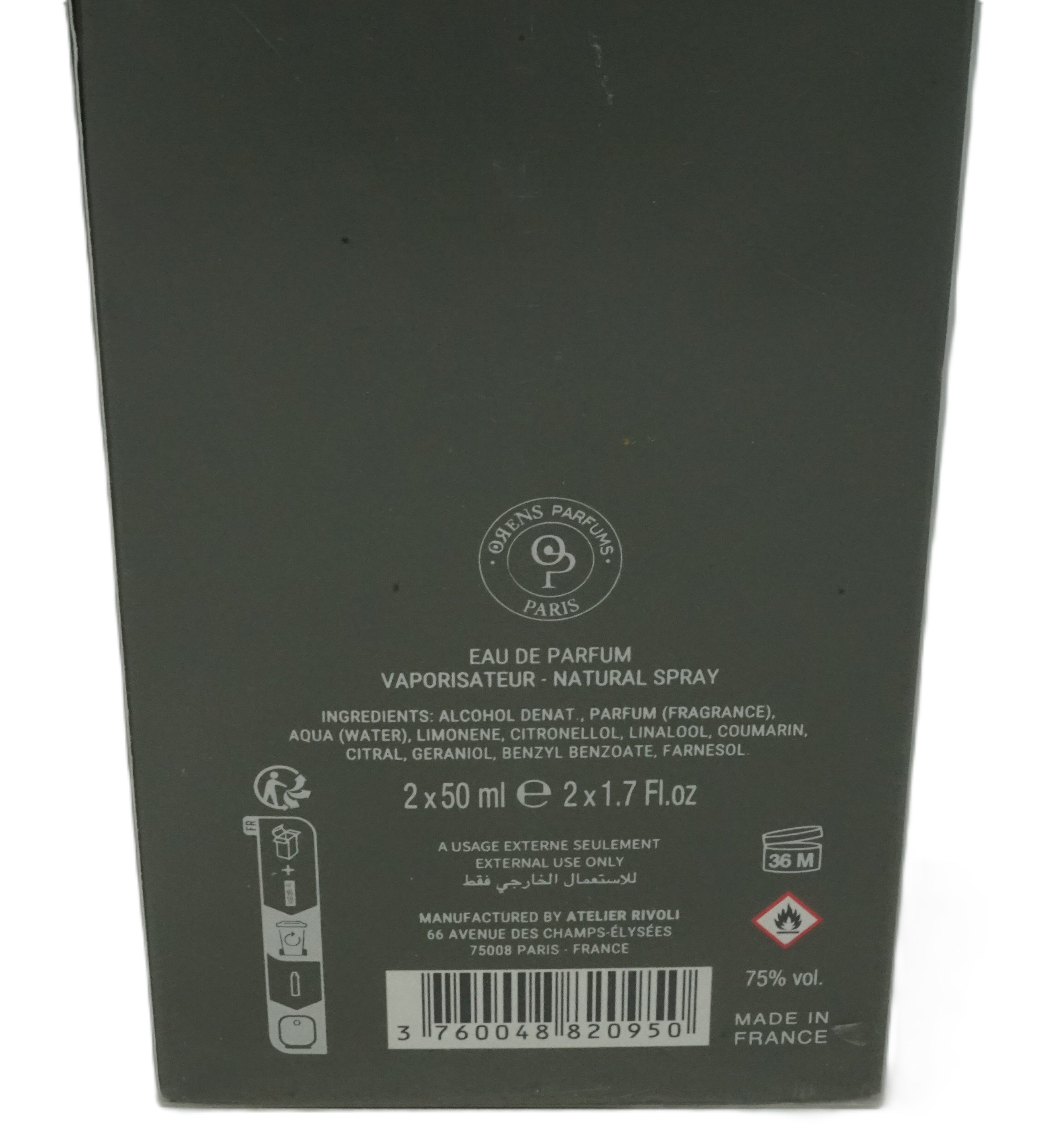 Orens Parfums Utaki Sacre Eau de Parfum 2x 50 ml
