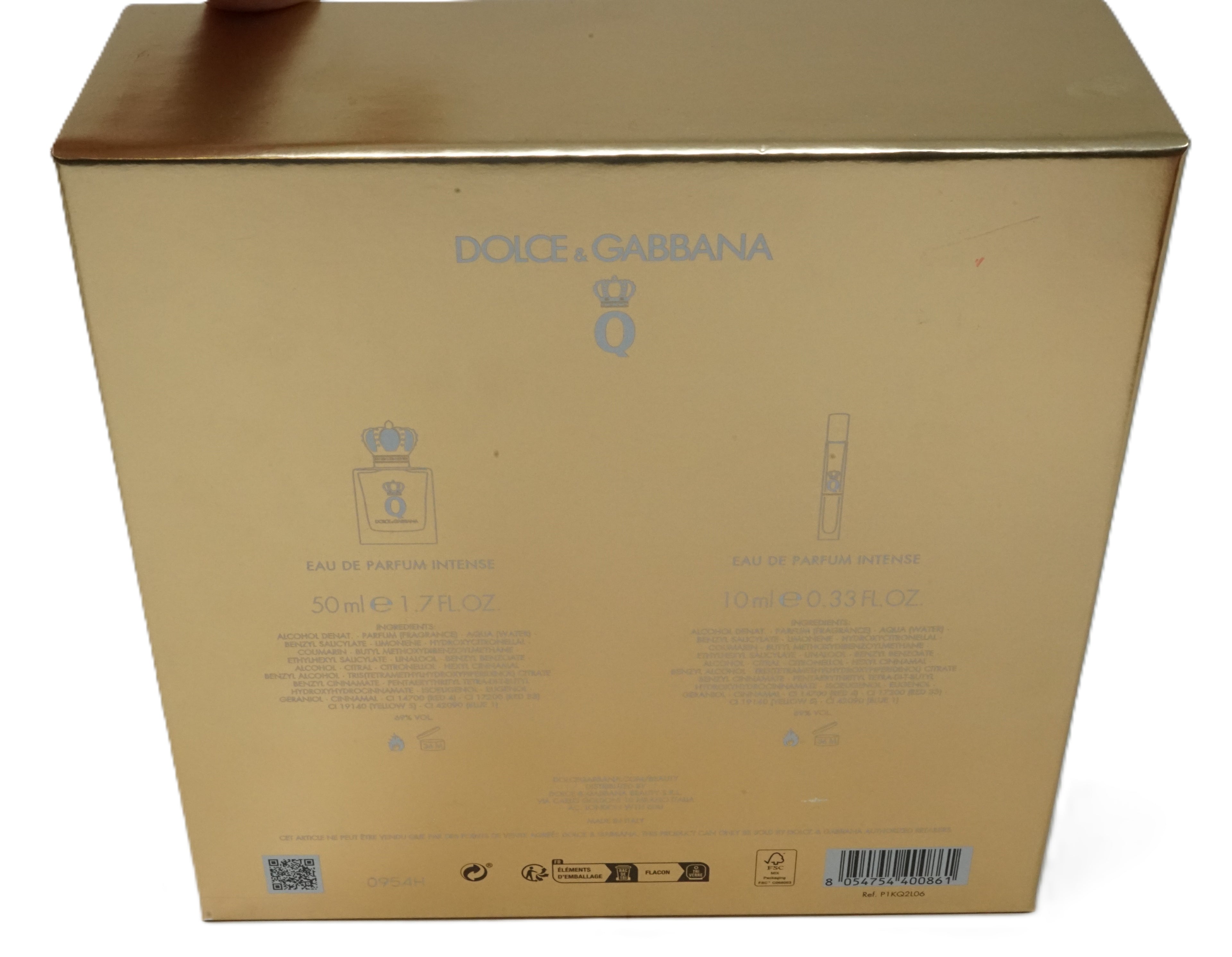 Dolce & Gabbana Q Eau de Parfum Intense 50ml + Eau de Parfum Intense 10 ml