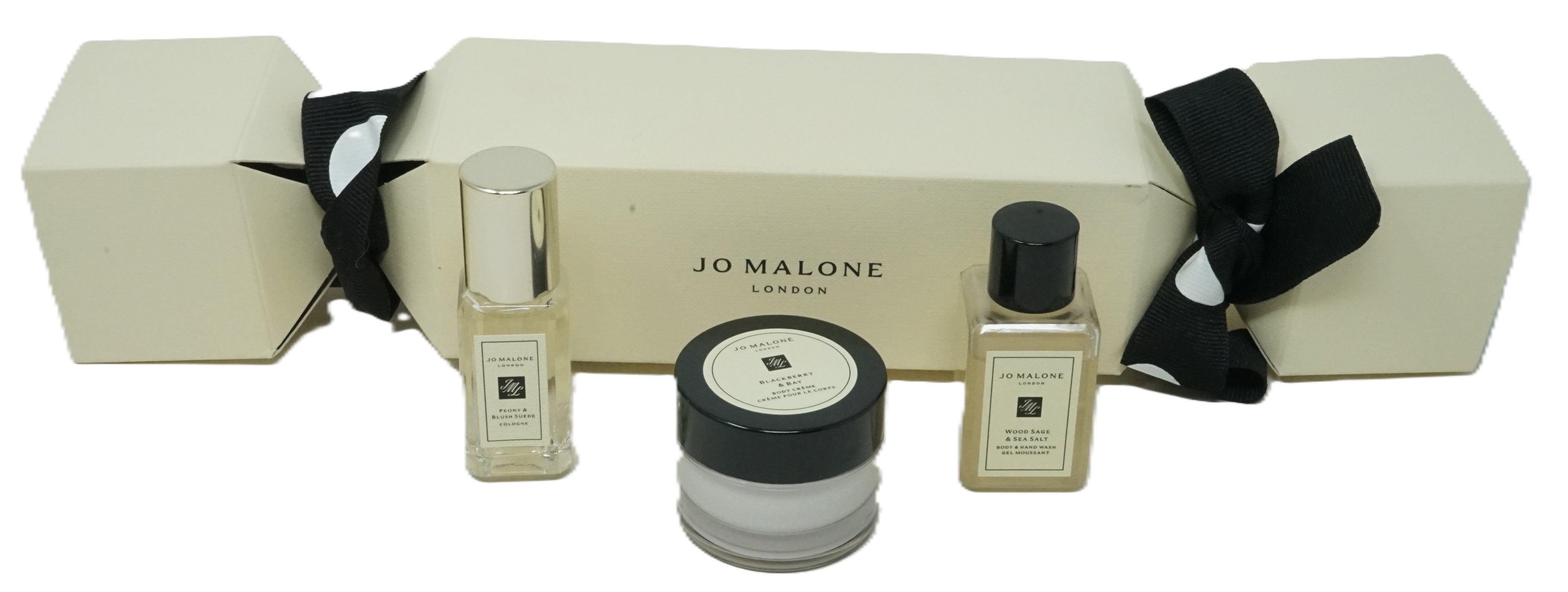 Jo Malone Peony Blush Suede 9ml + Wood Sage & Sea Salt Body gel 15ml + Blackberry & Bay creme15 ml