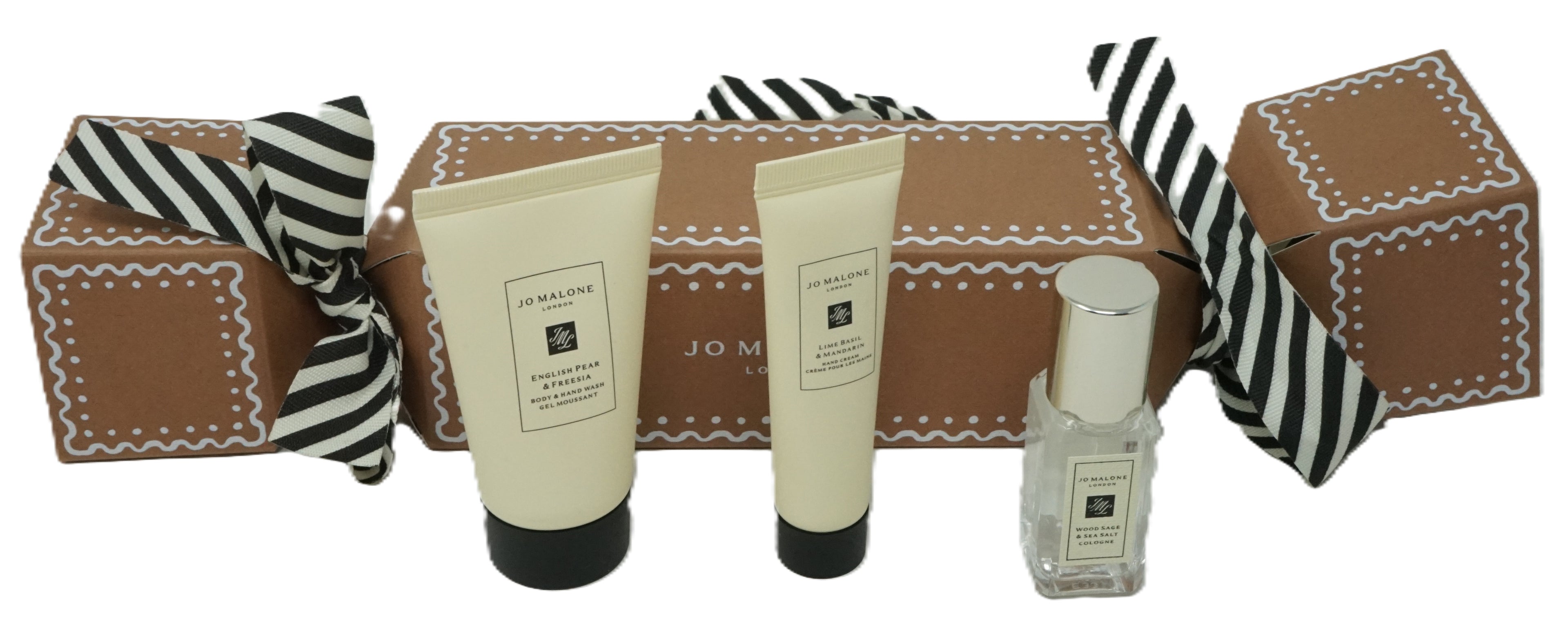 Jo Malone Wood Sage & Sea Salt  9ml + English Pear & Freesia Body Gel 30ml + Lime Basil & Mandarin Hand cream 15ml