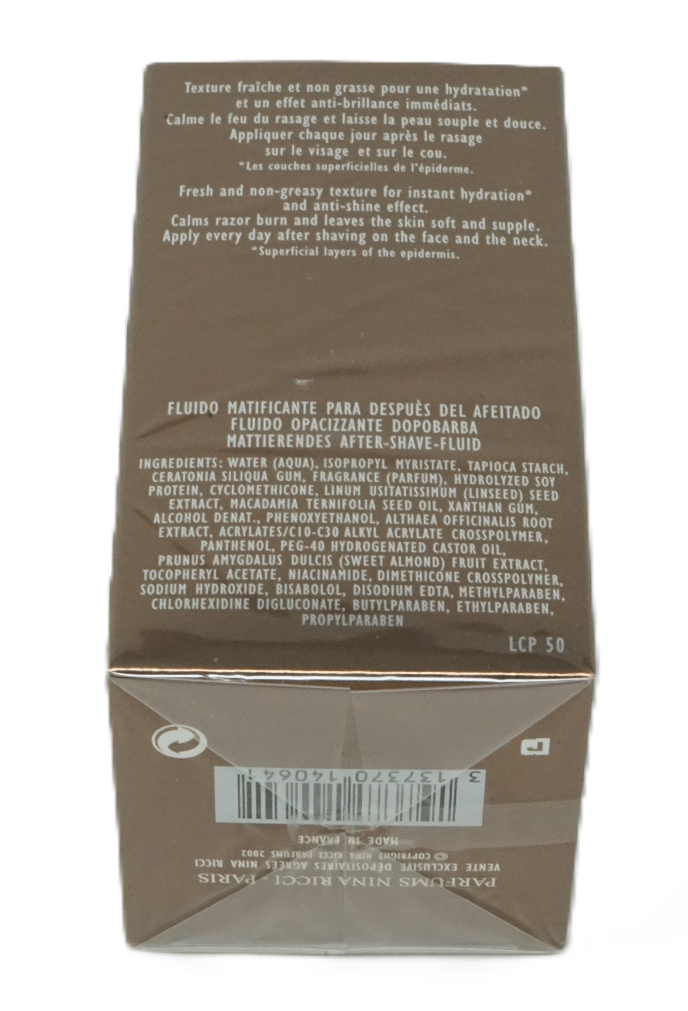 Nina Ricci Mémoire d'Homme Mattifying After Shave Fluid 50 ml