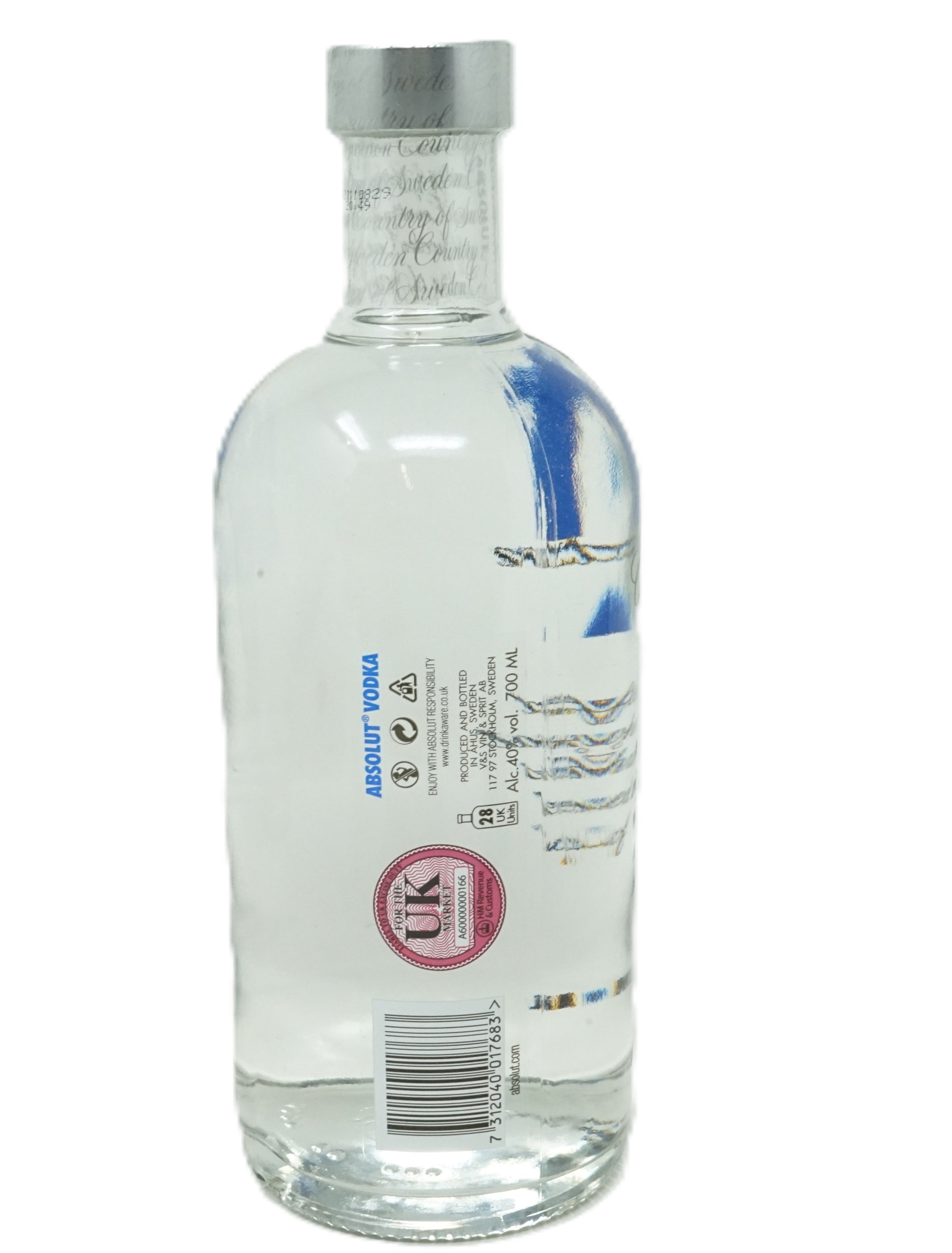 Absolut Vodka White  Selfridges  700ml 40%Vol. inkl. Flasche