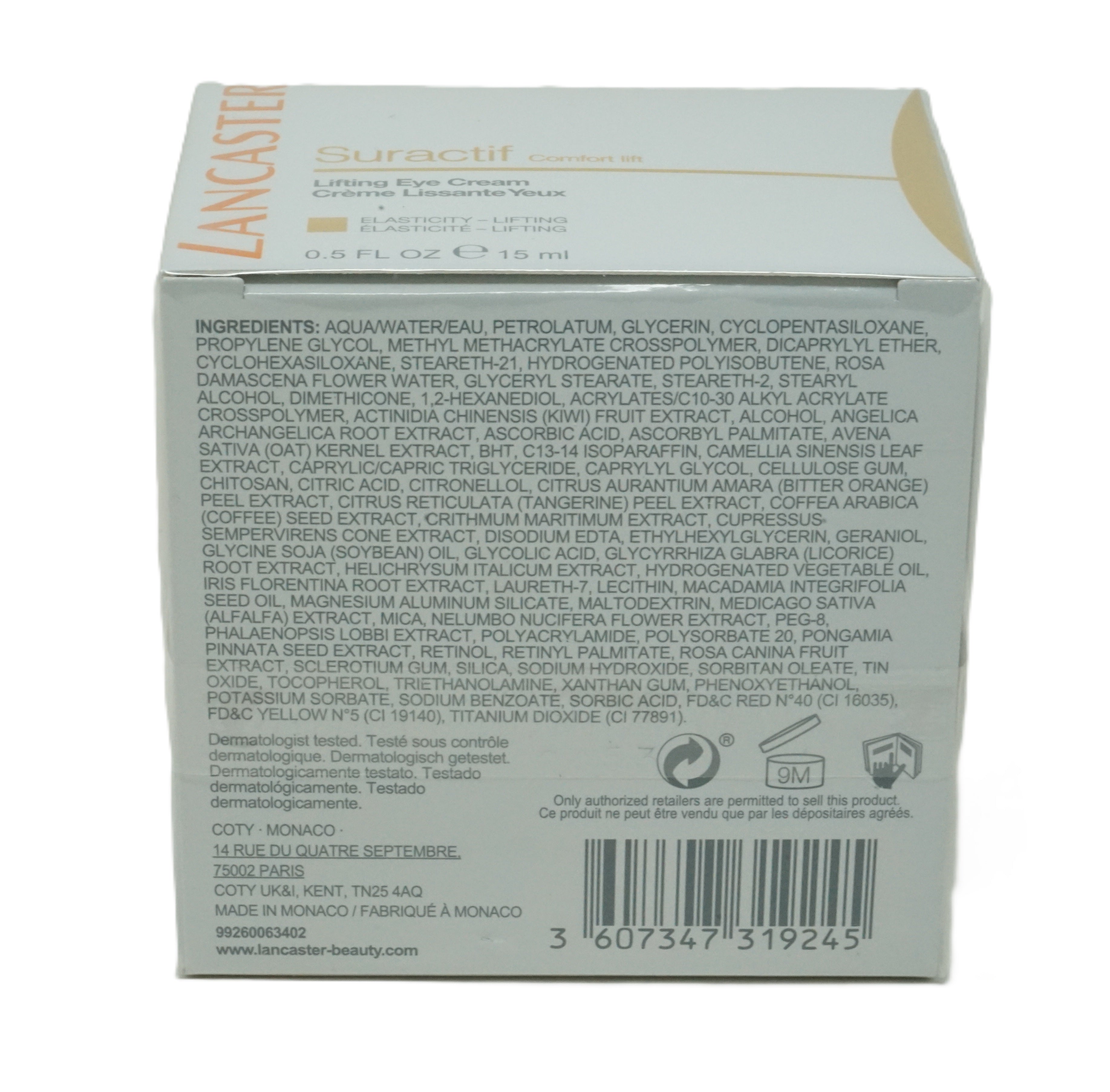 Lancaster Suractif Comfort lift Lifting Eye Cream 15 ml