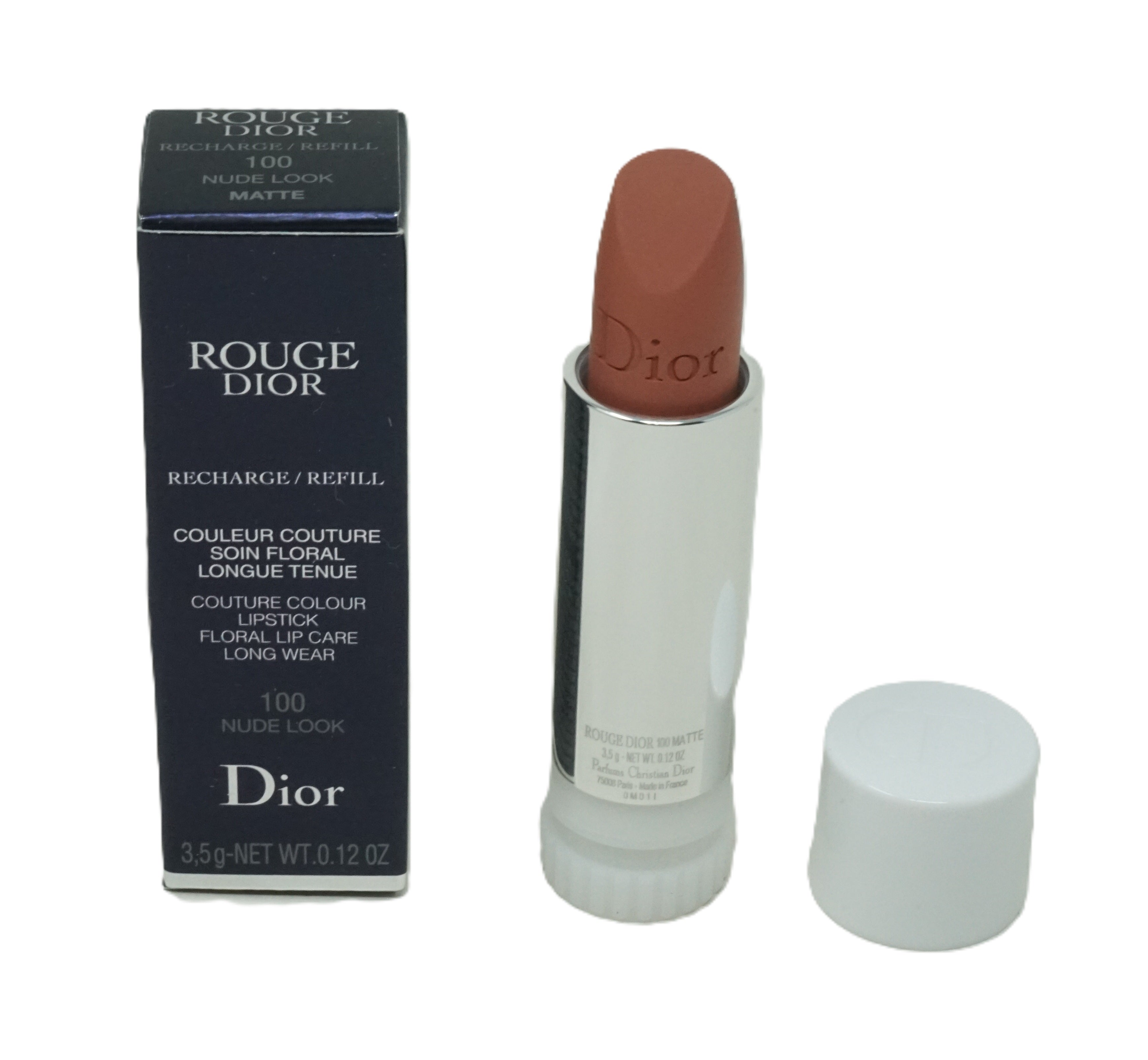 Dior Rouge Floral Lip Lippenstift Care Refill 100 Nude Look Matte 3,5g