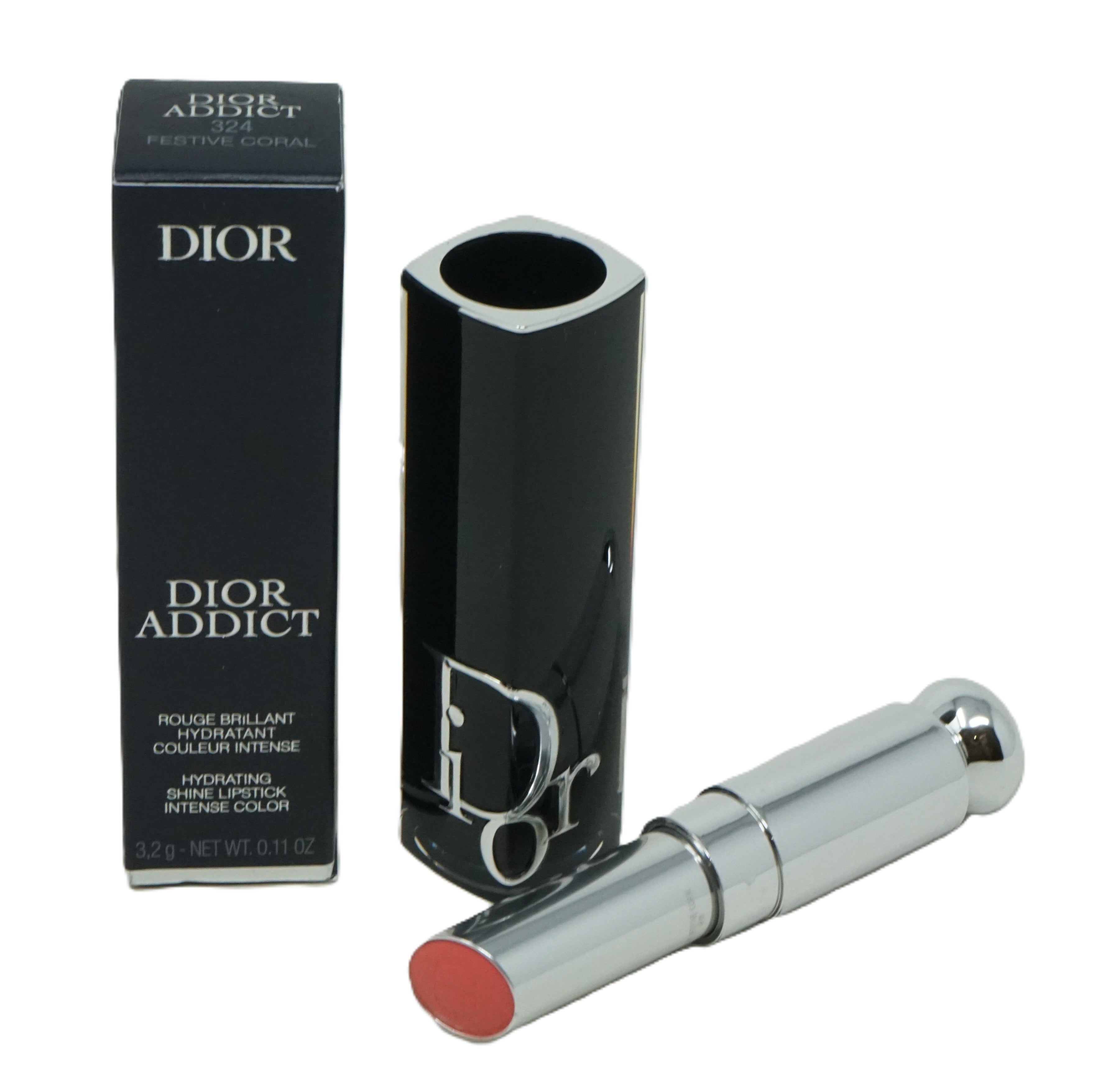 Dior Addict Shine Lipstick Lippenstift Intense Color 324 Festive Coral  3,2g