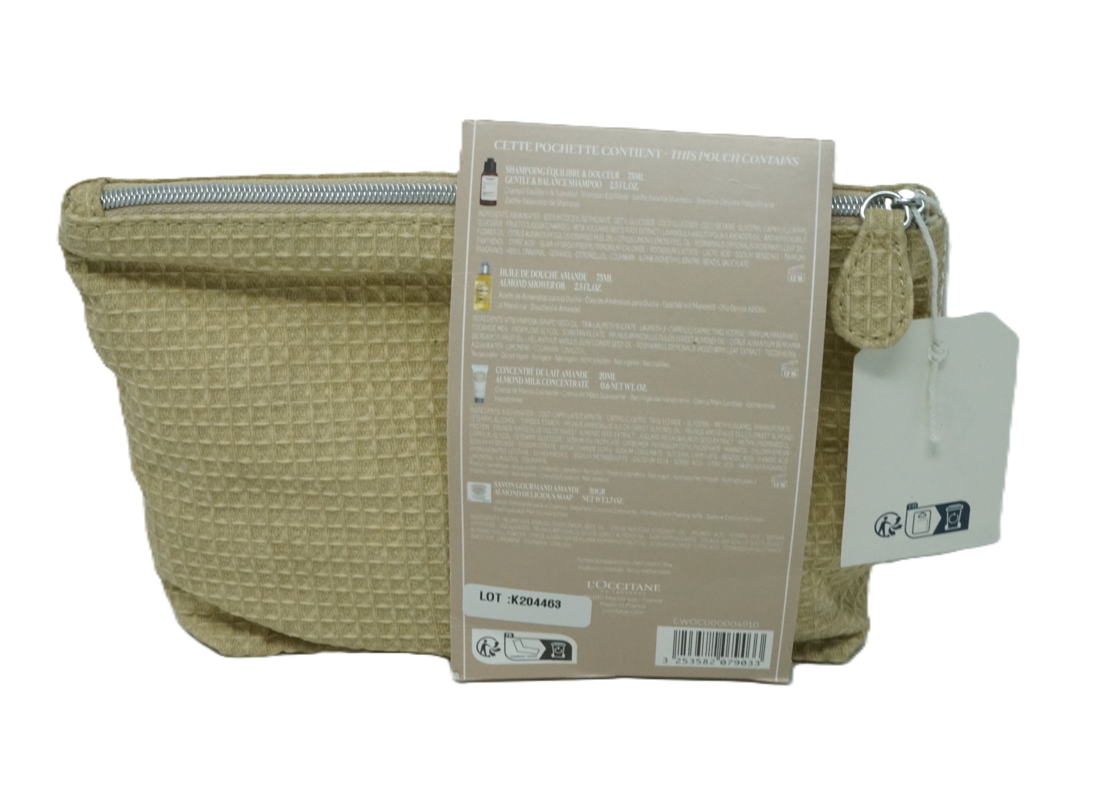L’Occitane Trousse Voyage Amande Set shampoo, Shower oil, Milk, Soap