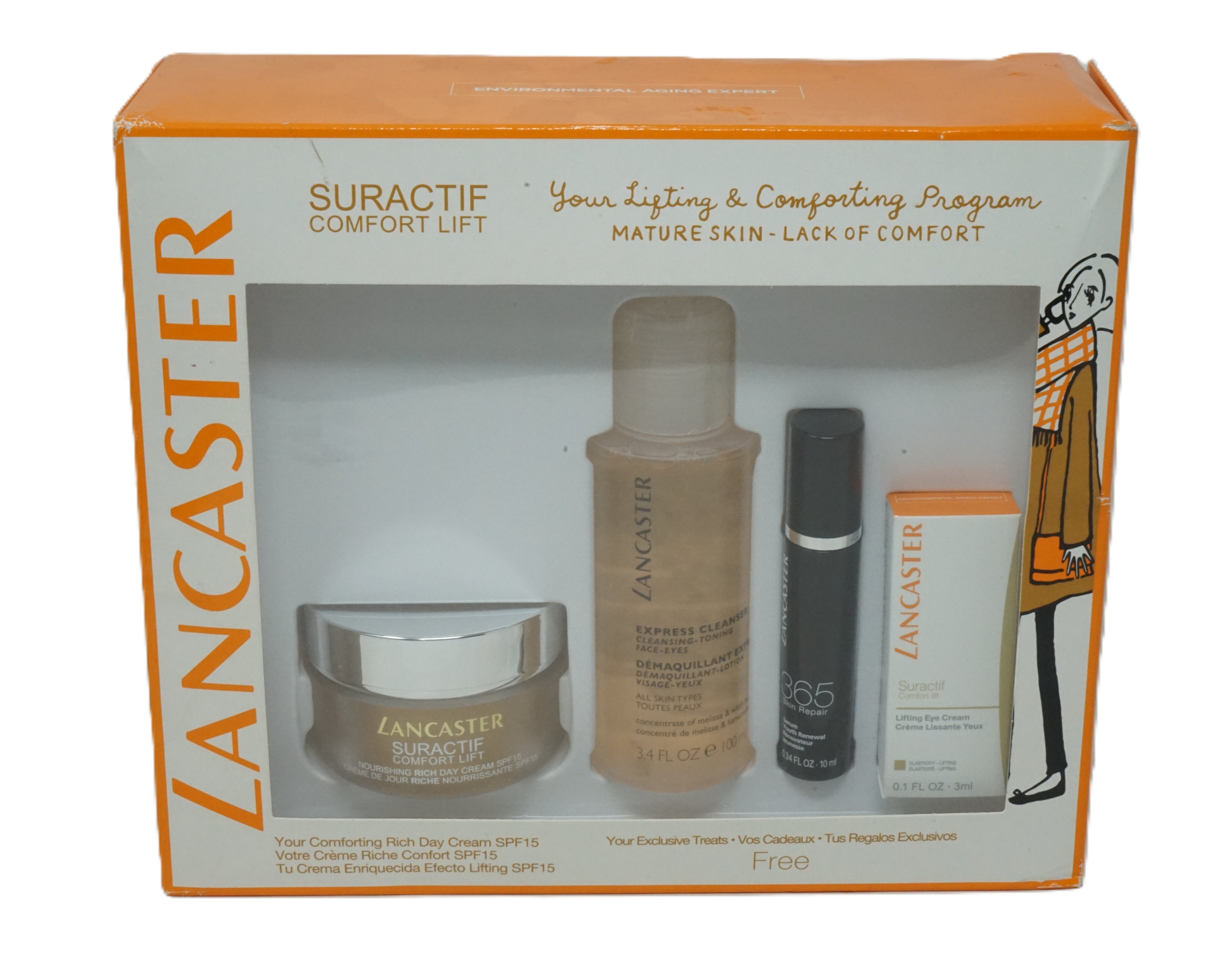 Lancaster Suractif Comfort Lift Nourishing Rich Day Cream Spf15 50ml