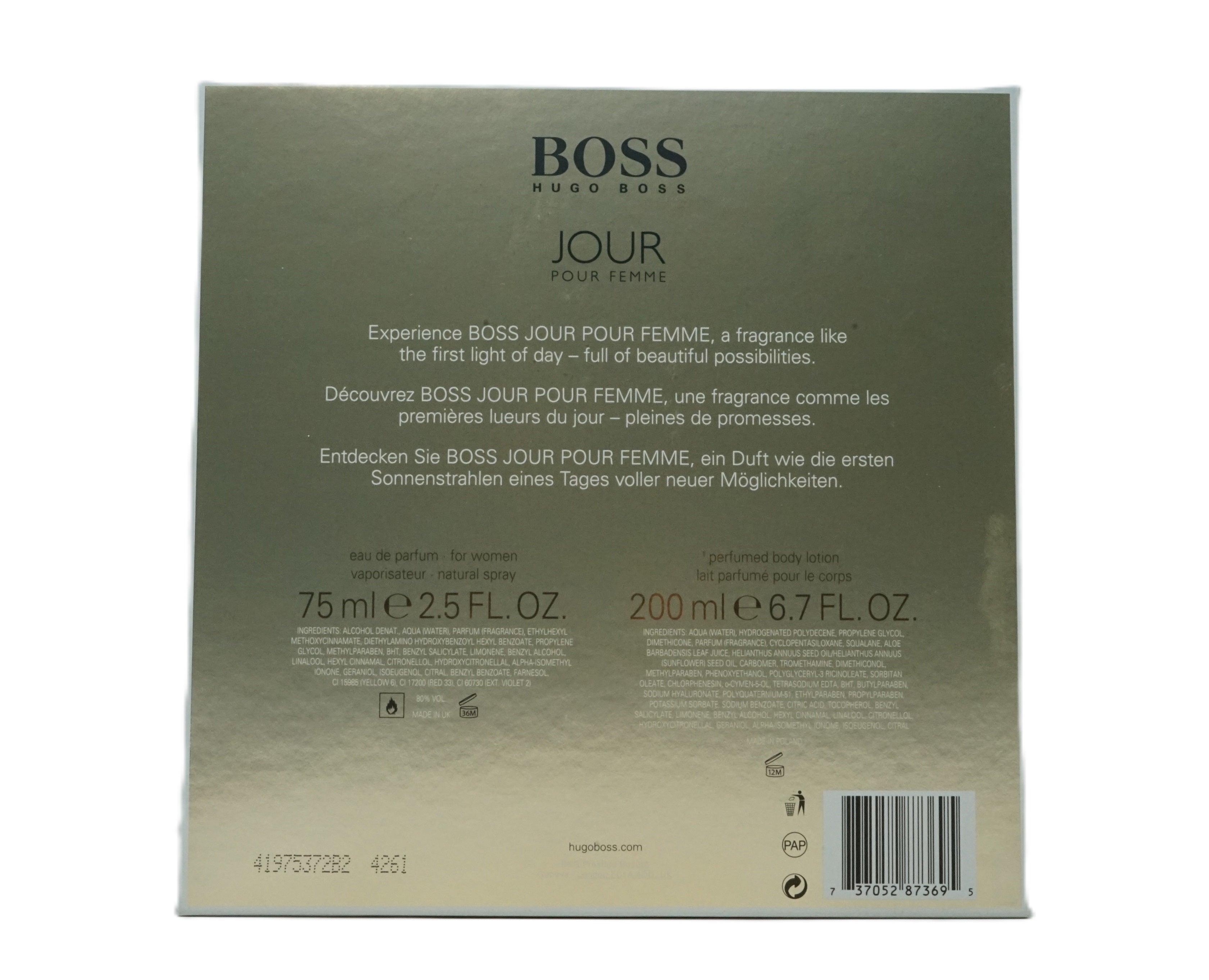 Hugo Boss Jour Pour Femme Eau de Parfum 75 ml +Lotion