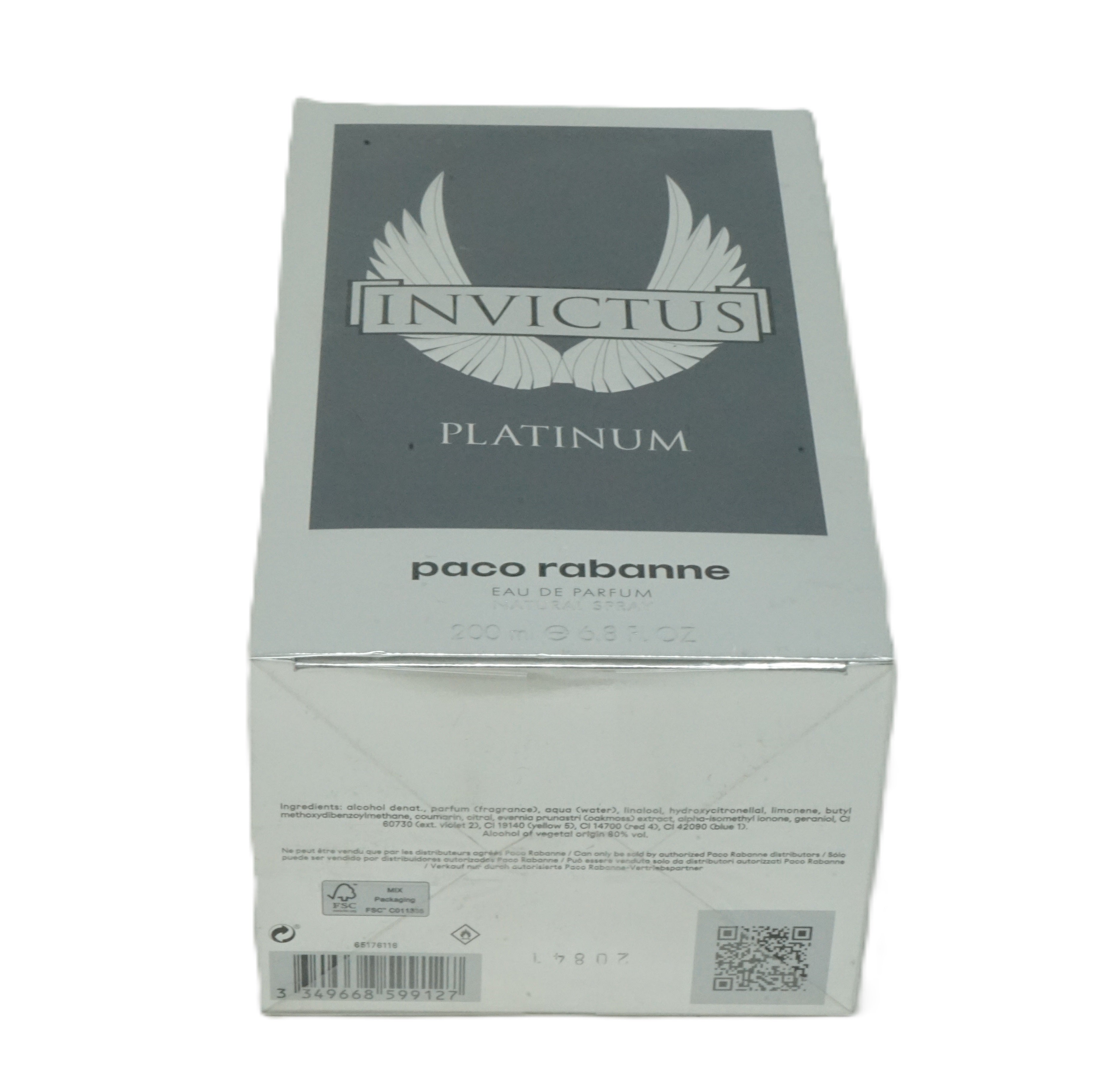 Paco Rabanne Invictus Platinum Eau de Parfum 200ml