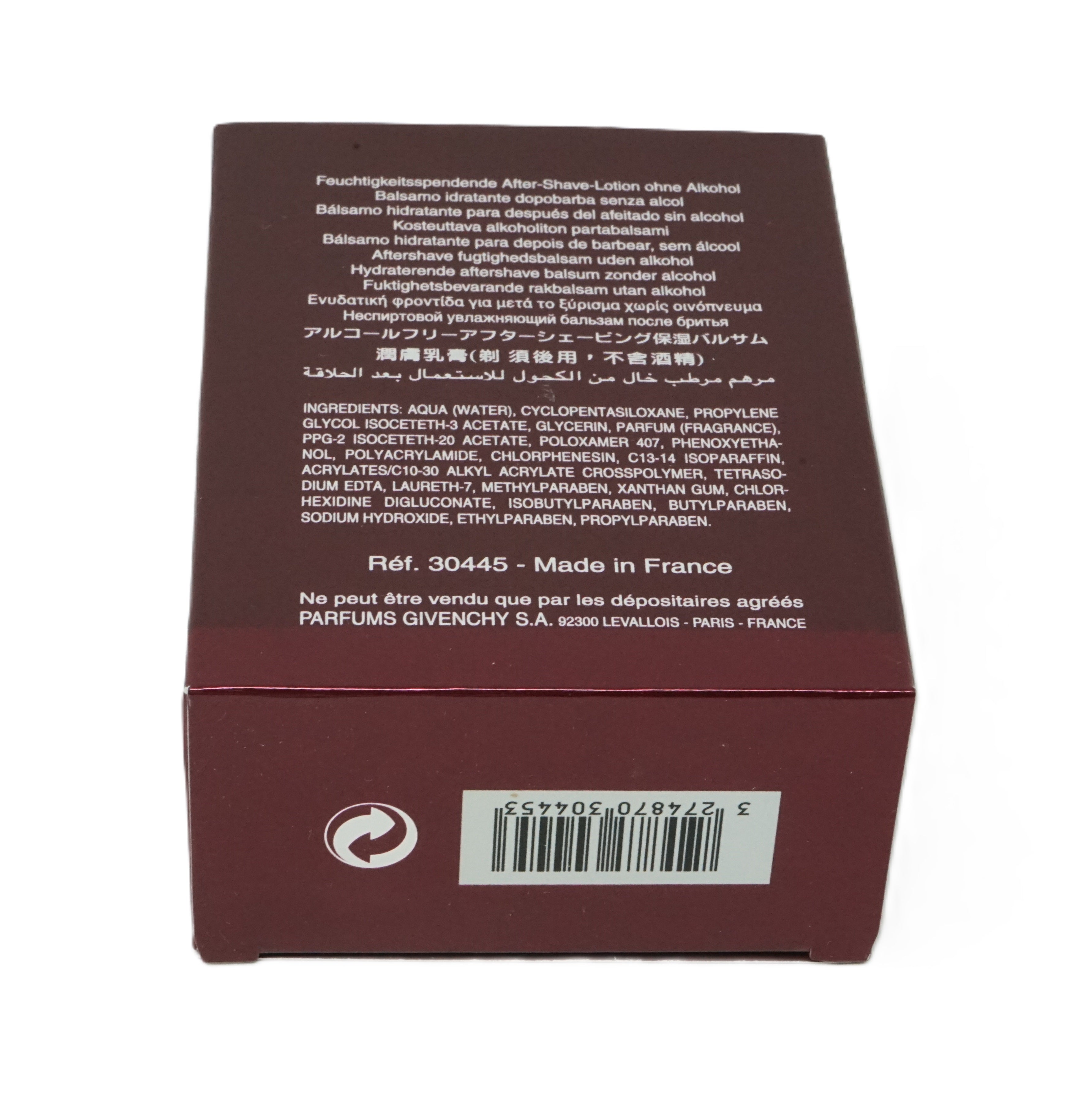 Givenchy Pour Homme After Shave Moisturizing Balm 100ml